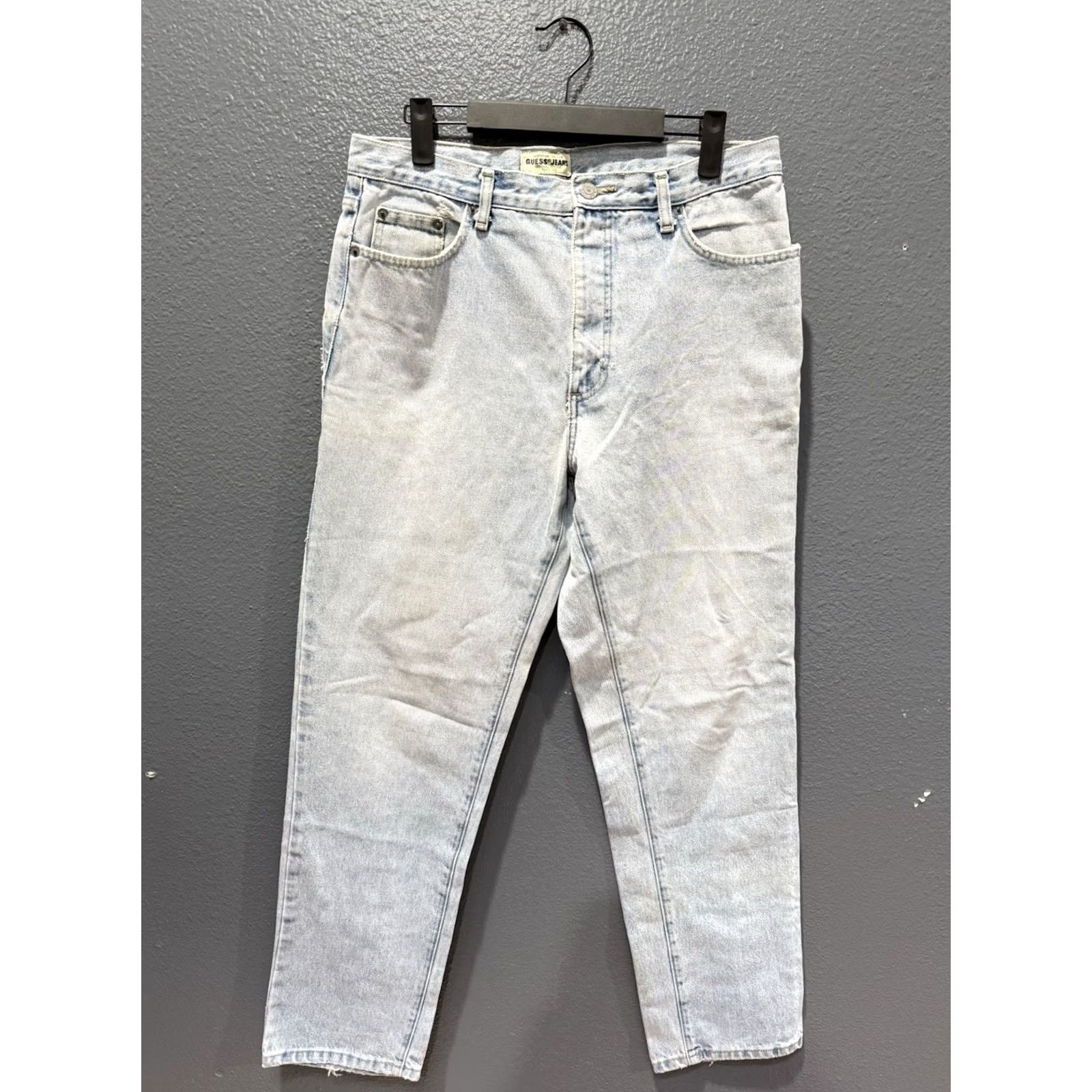 Guess VINTAGE Guess Jeans USA Light Wash Denim Jeans Men 34 Straight 90s Blue Mens Size US 34 / EU 50 - 4 Thumbnail
