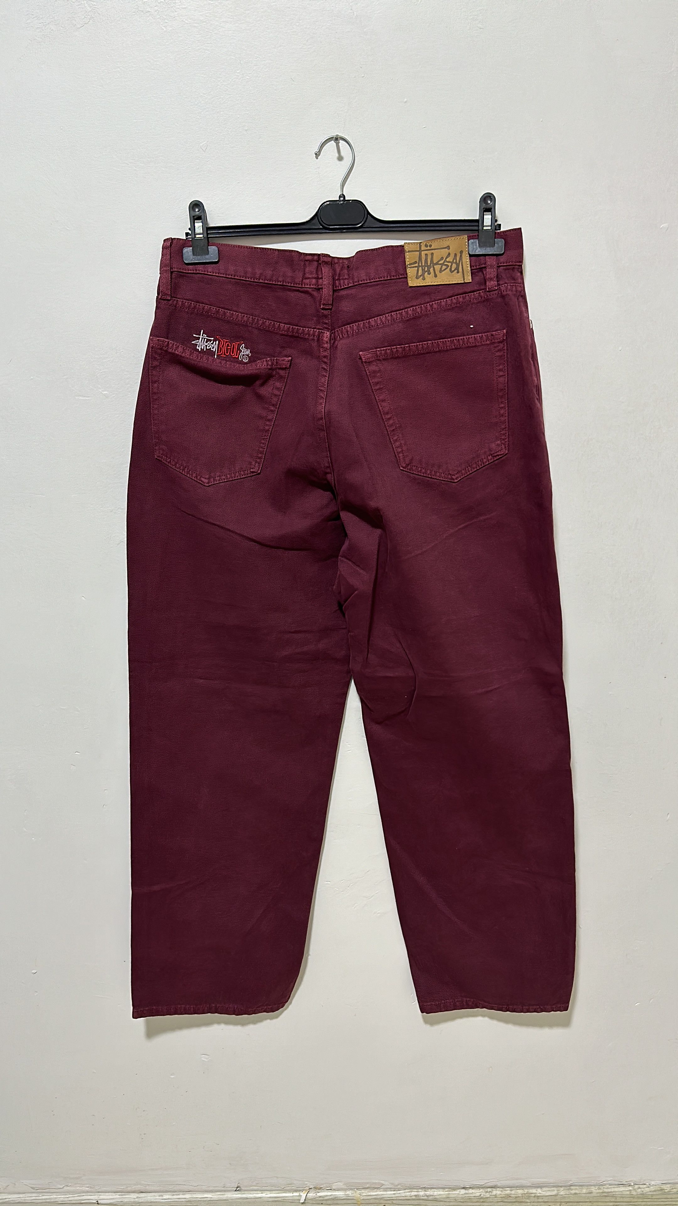 Stussy Stussy Big Ol Jean Wine Size 32 Size US 32 / EU 48 - 2 Thumbnail