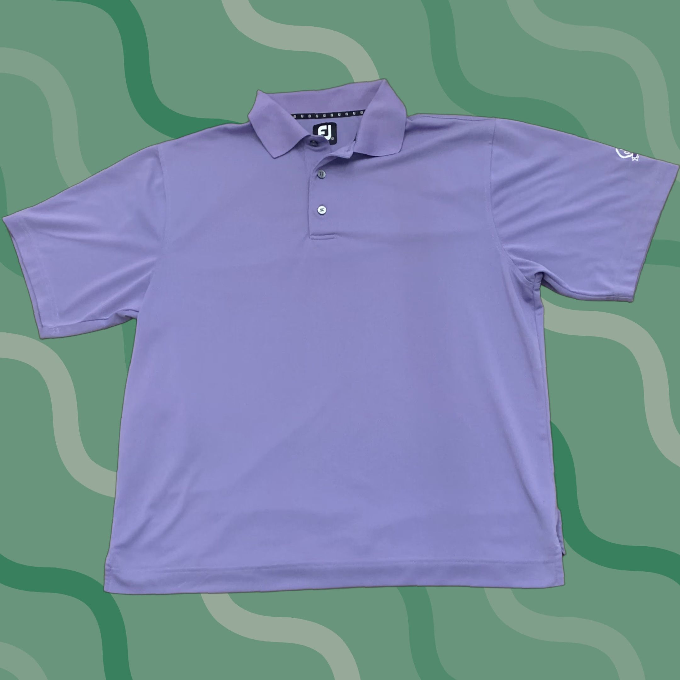 Footjoy FootJoy Polo Shirt Mens Large Purple Golf Wicking Short Sleeve Polyester Polo Classic Logo Golf Shirt Size US L / EU 52-54 / 3 - 1 Thumbnail