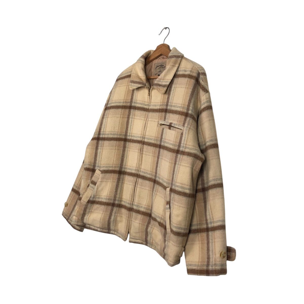 Japanese Brand 📌Vintage Chore Zipper Jacket Buckle Bourbon House Tartan Size US M / EU 48-50 / 2 - 3 Thumbnail