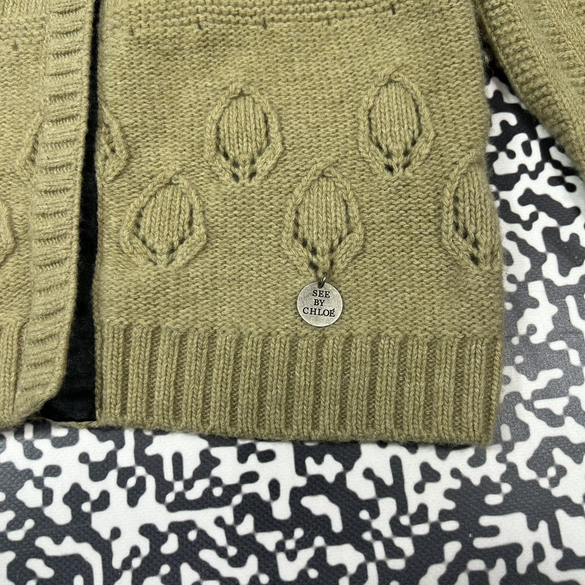 See by Chloe See By Chloe Knitted Wool Cardigan Sweater Y2K Luxury Style Size XS / US 0-2 / IT 36-38 - 7 Thumbnail