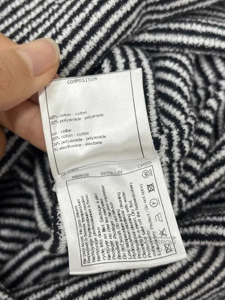 Chanel Chanel 23C Black and White Striped Dress. Size US M / EU 48-50 / 2 - 7 Thumbnail