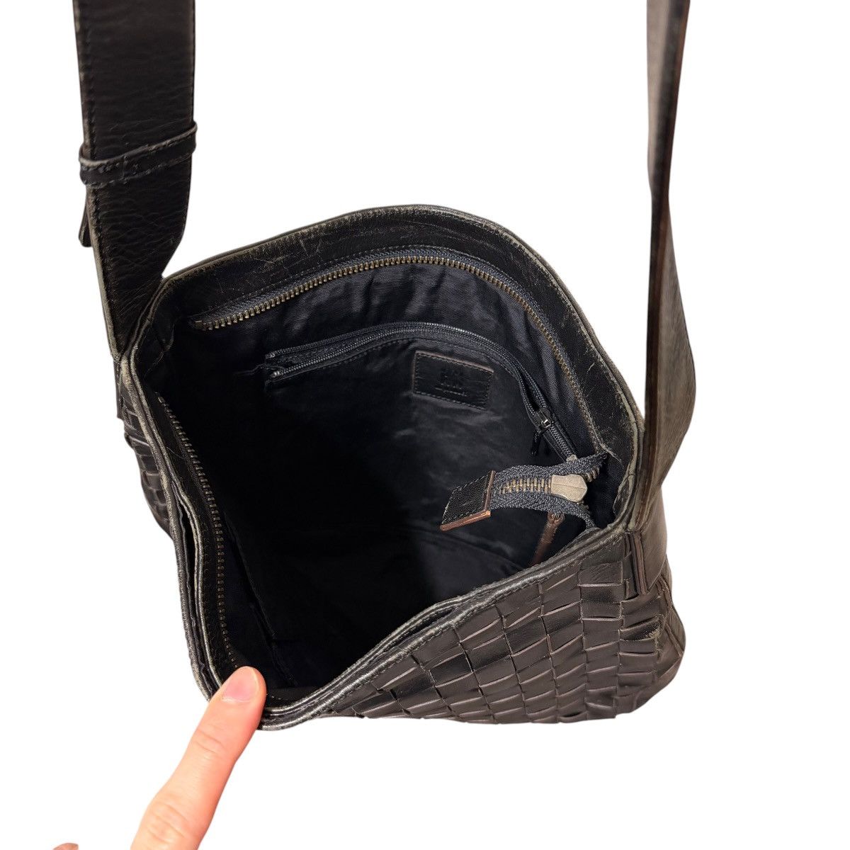 Issey Miyake 762 90s ISSEY MIYAKE IM PRODUCT bag woven leather shoulder Size ONE SIZE - 12 Thumbnail