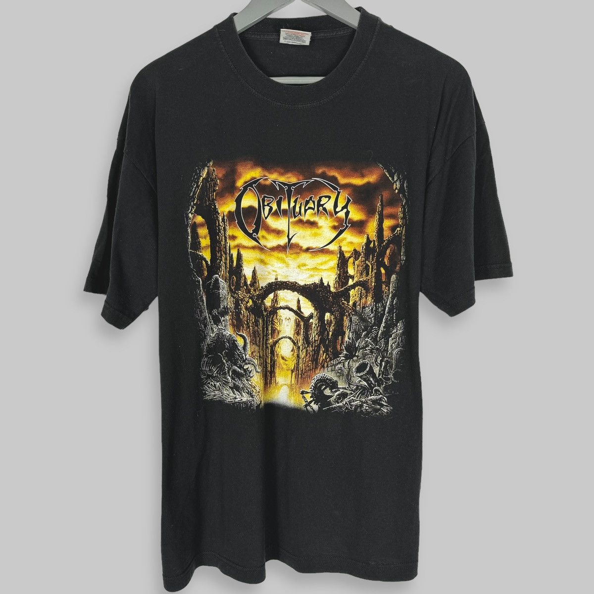 Band Tees Vintage 2001 Obituary Anthology Album Euro T Shirt Size US XL / EU 56 / 4 - 1 Thumbnail