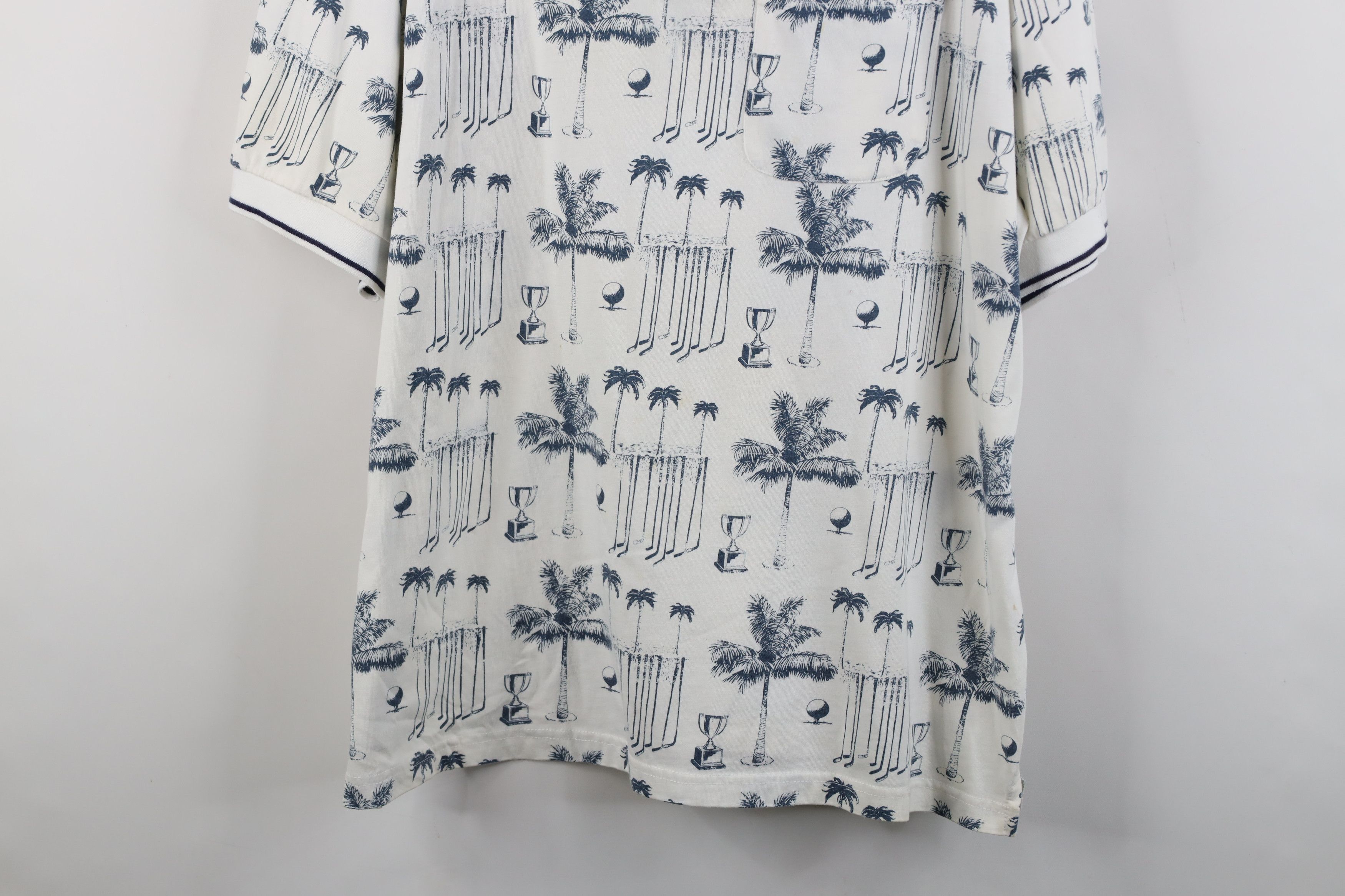 Vintage Vintage 90s Streetwear All Over Print Golf Polo Shirt Size US XXL / EU 58 / 5 - 3 Thumbnail