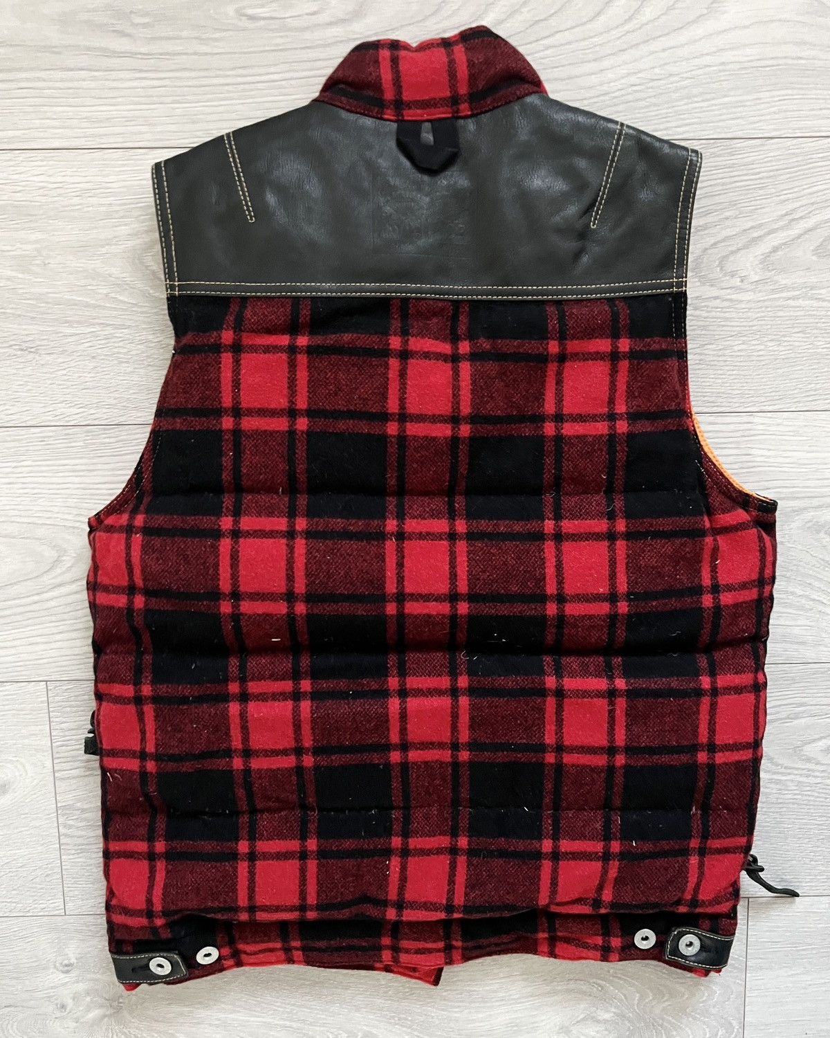 Comme des Garcons Junya Watanabe x Levi's AW2014 Down Puffer Leather Trim Vest Size US S / EU 44-46 / 1 - 2 Thumbnail