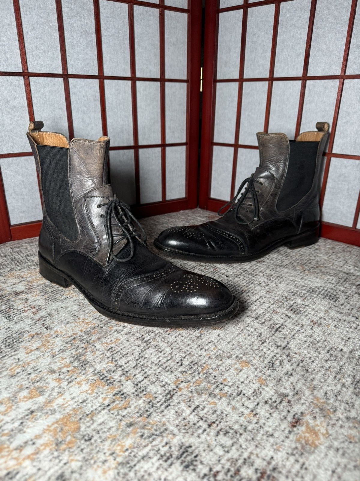 靴 alfredo bannister leather shoes Y2K 00s alfredo bannister leather shoes Y2K 00s