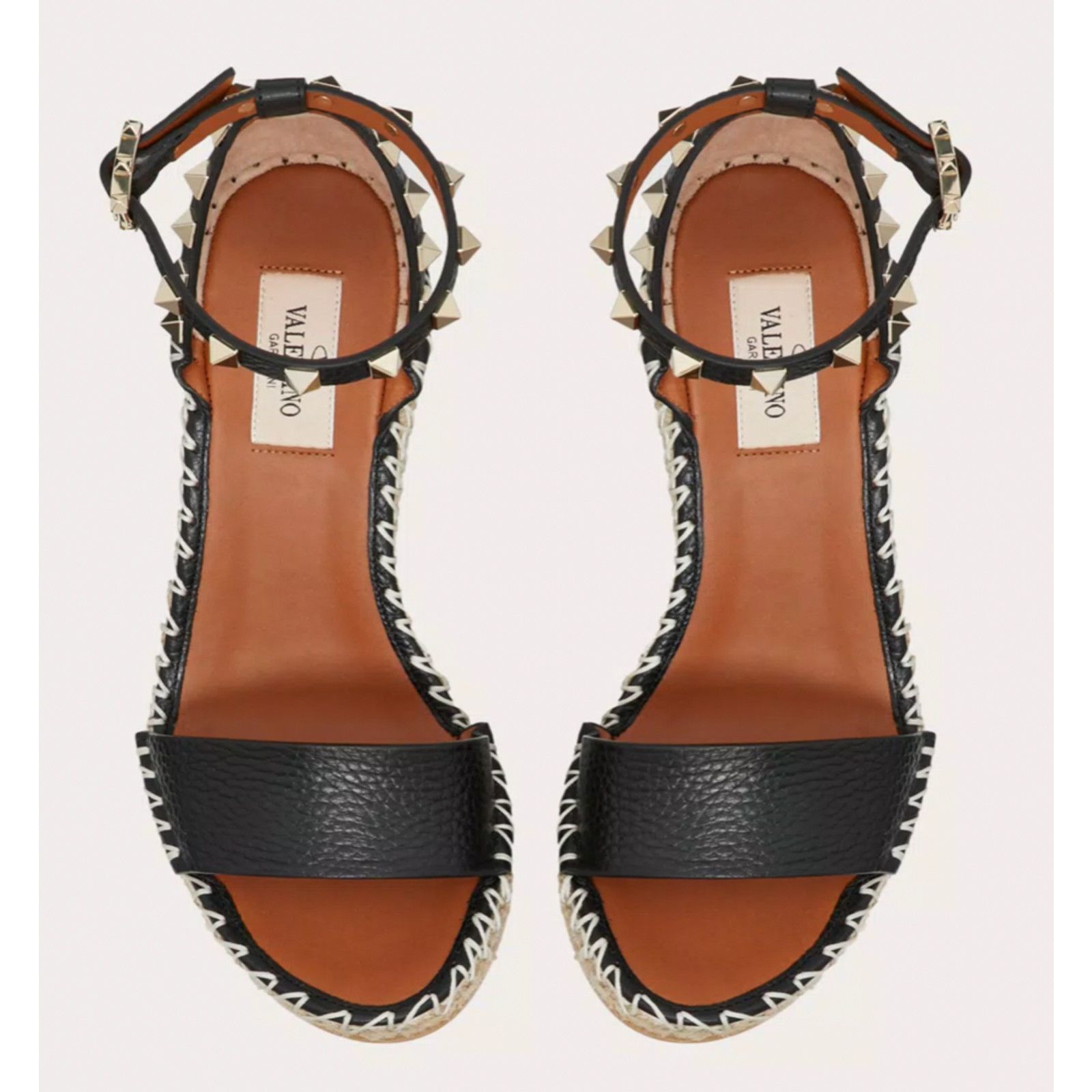 Valentino Rockstud Ankle Strap Platform Wedge Sandal Heel 41 Size US 11 / IT 41 - 6 Thumbnail