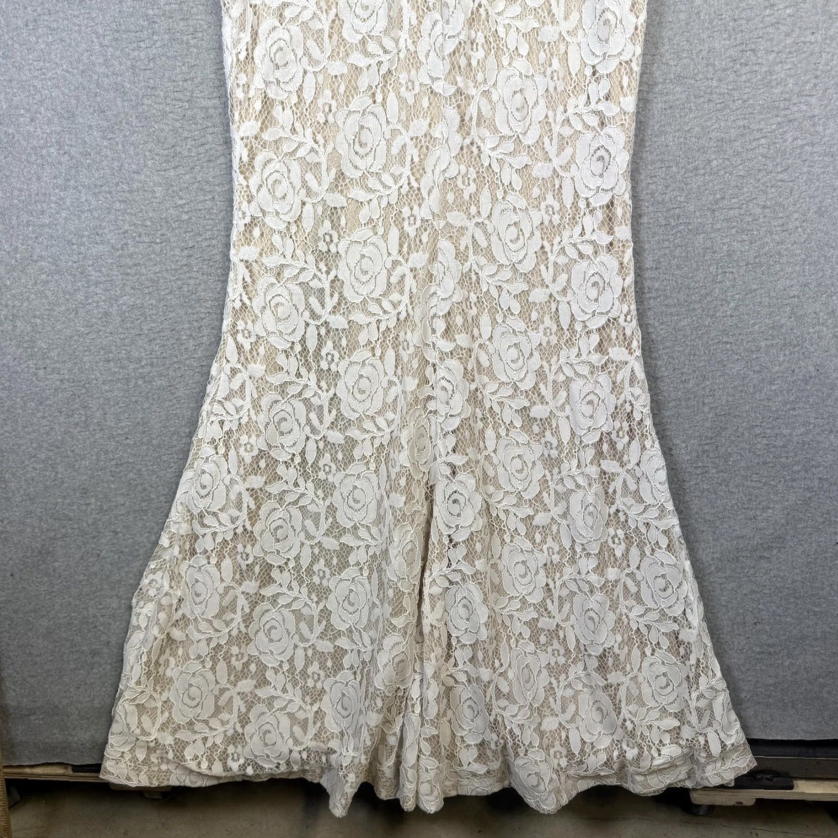 Born Baltic Born Dress Maxi Mermaid Lace Puff Sleeve White XL Women Size XL / US 12-14 / IT 48-50 - 7 Thumbnail
