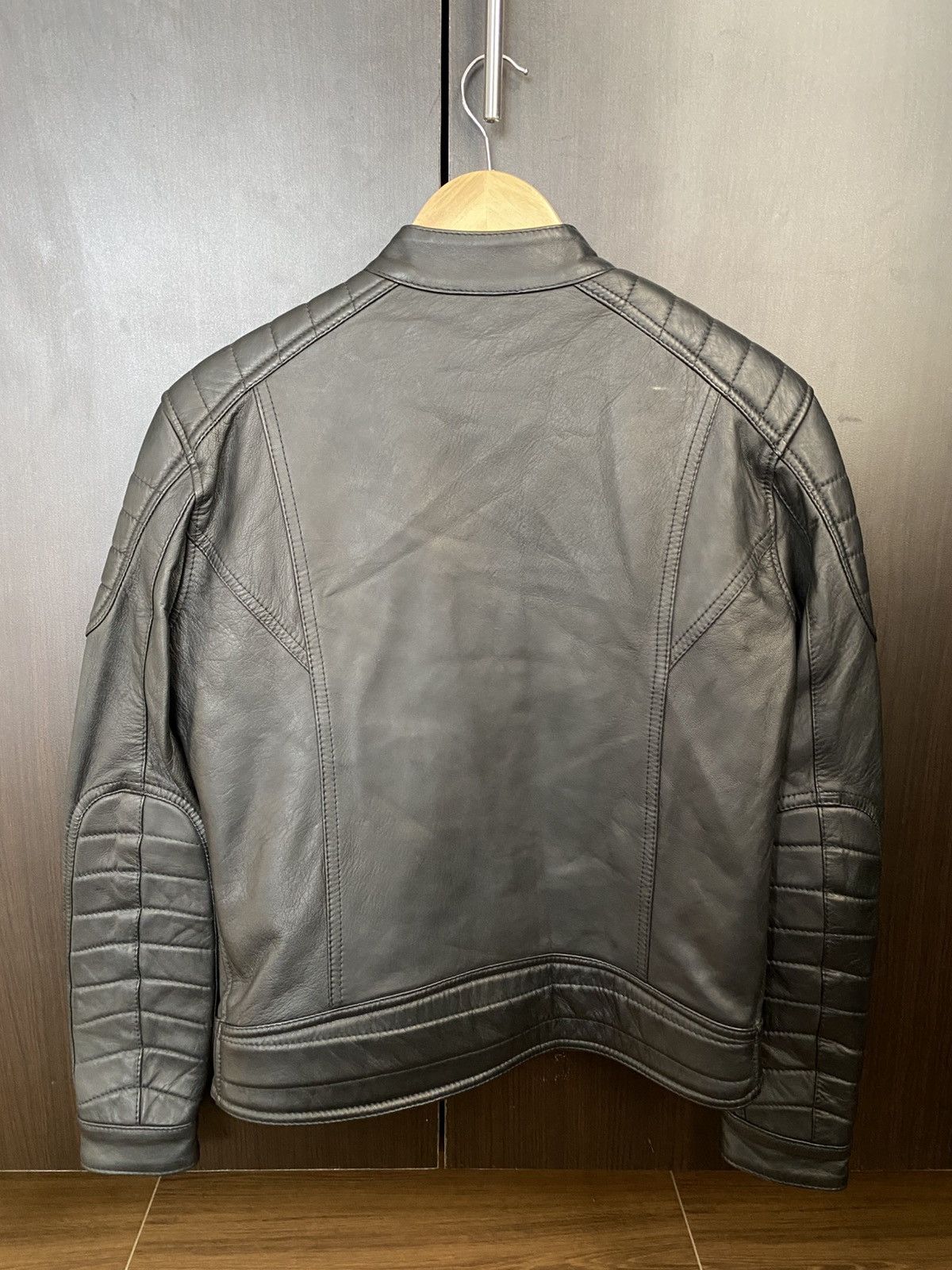 Replay Replay Cafe Racer Leather Jacket Size US XS / EU 42 / 0 - 2 Thumbnail