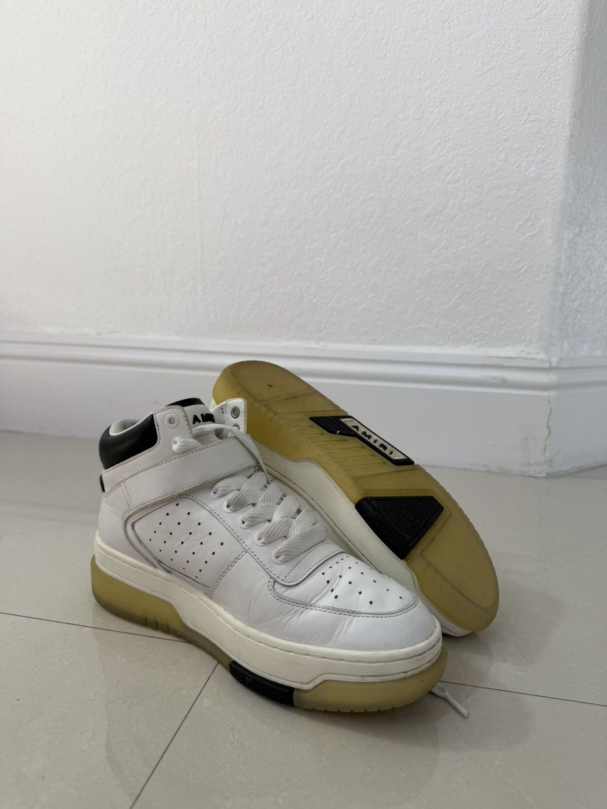 Amiri Amiri Stadium Mid 'White Black' Size US 10 / EU 43 - 9 Thumbnail