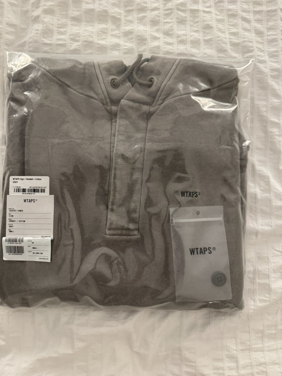 Wtaps WTAPS-SIGN HOODIE-GREY (SZ 01)-FULL SET Size US S / EU 44-46 / 1 - 11 Thumbnail