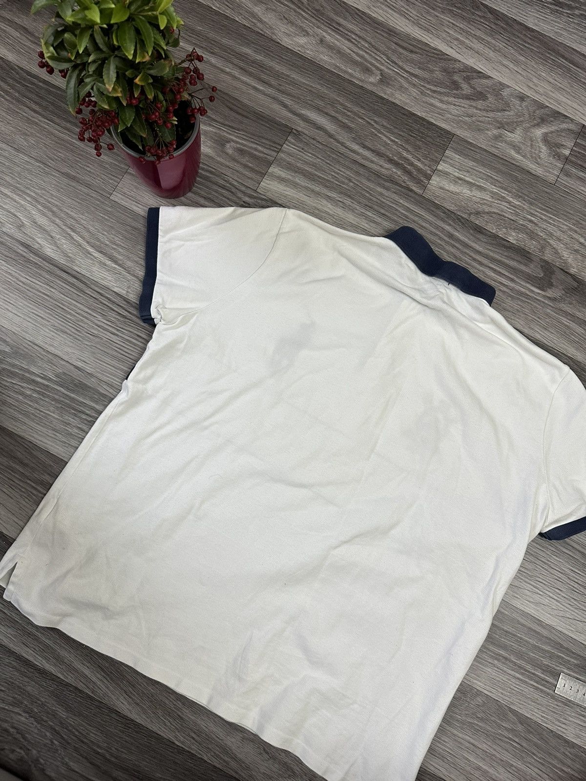 Polo Ralph Lauren Polo Ralph Lauren White Big Pony #3 Polo Shirt Hype Rare Size US XXL / EU 58 / 5 - 9 Thumbnail