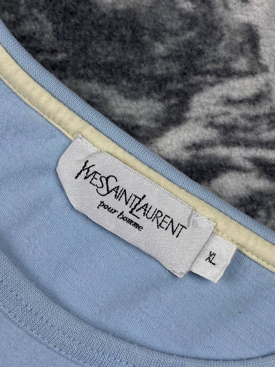 Yves Saint Laurent Yves Saint Laurent YSL T-Shirt Men Size XL Blue Size US XL / EU 56 / 4 - 7 Thumbnail