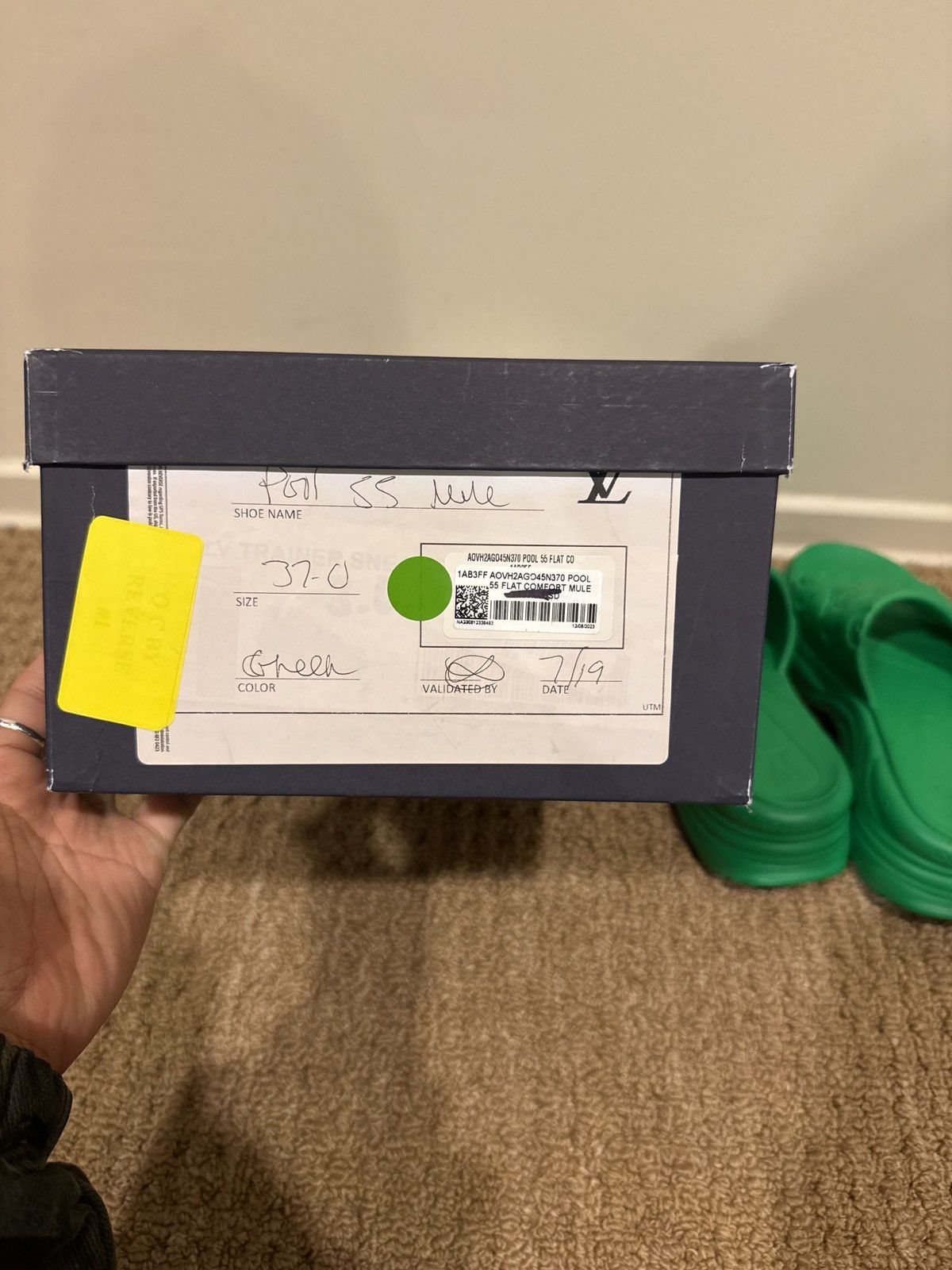 Louis Vuitton Louis Vuitton Pool 55 Flat Comfort Mule In Green Size US 6 / IT 36 - 5 Thumbnail