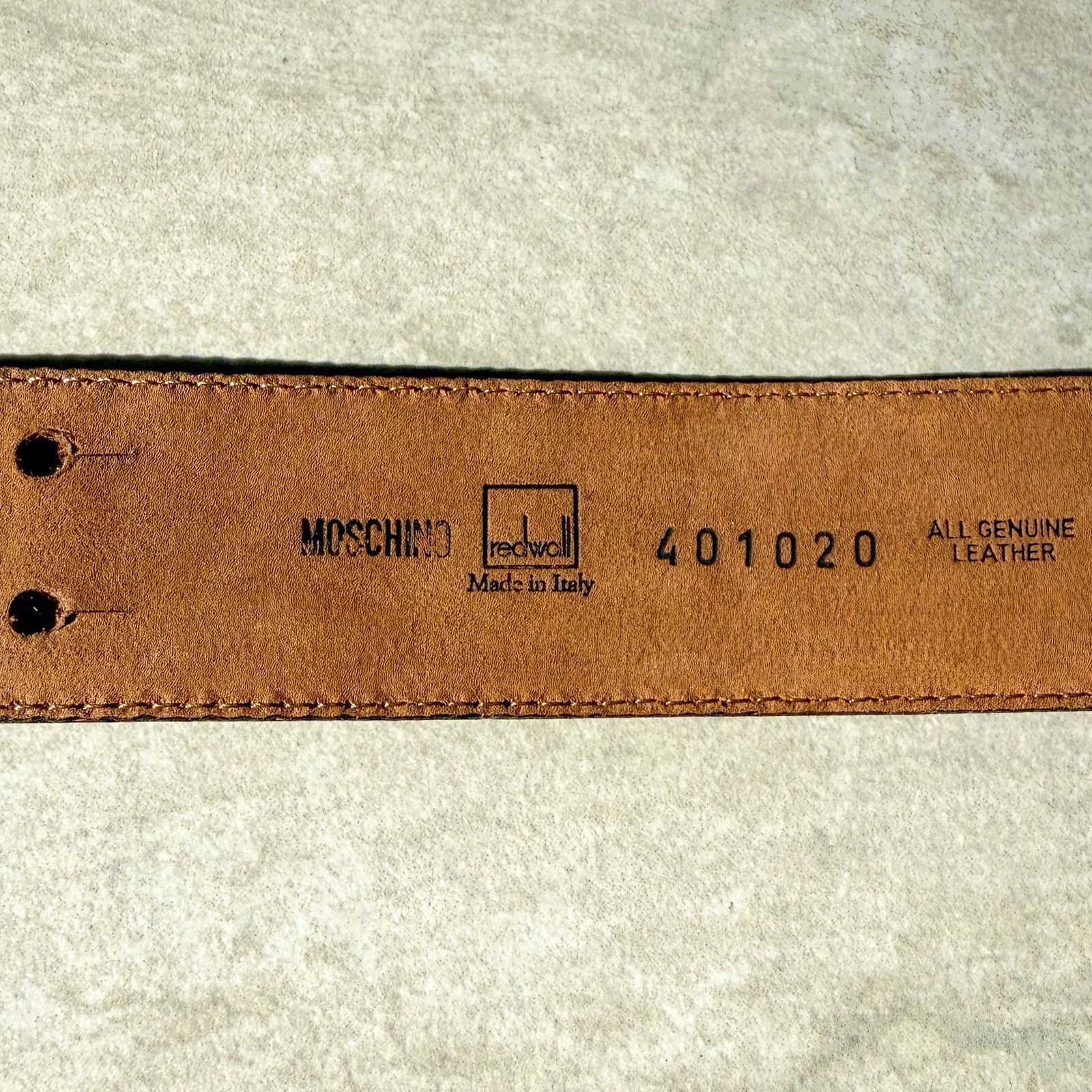 Moschino Moschino Leather Belt Size ONE SIZE - 5 Thumbnail