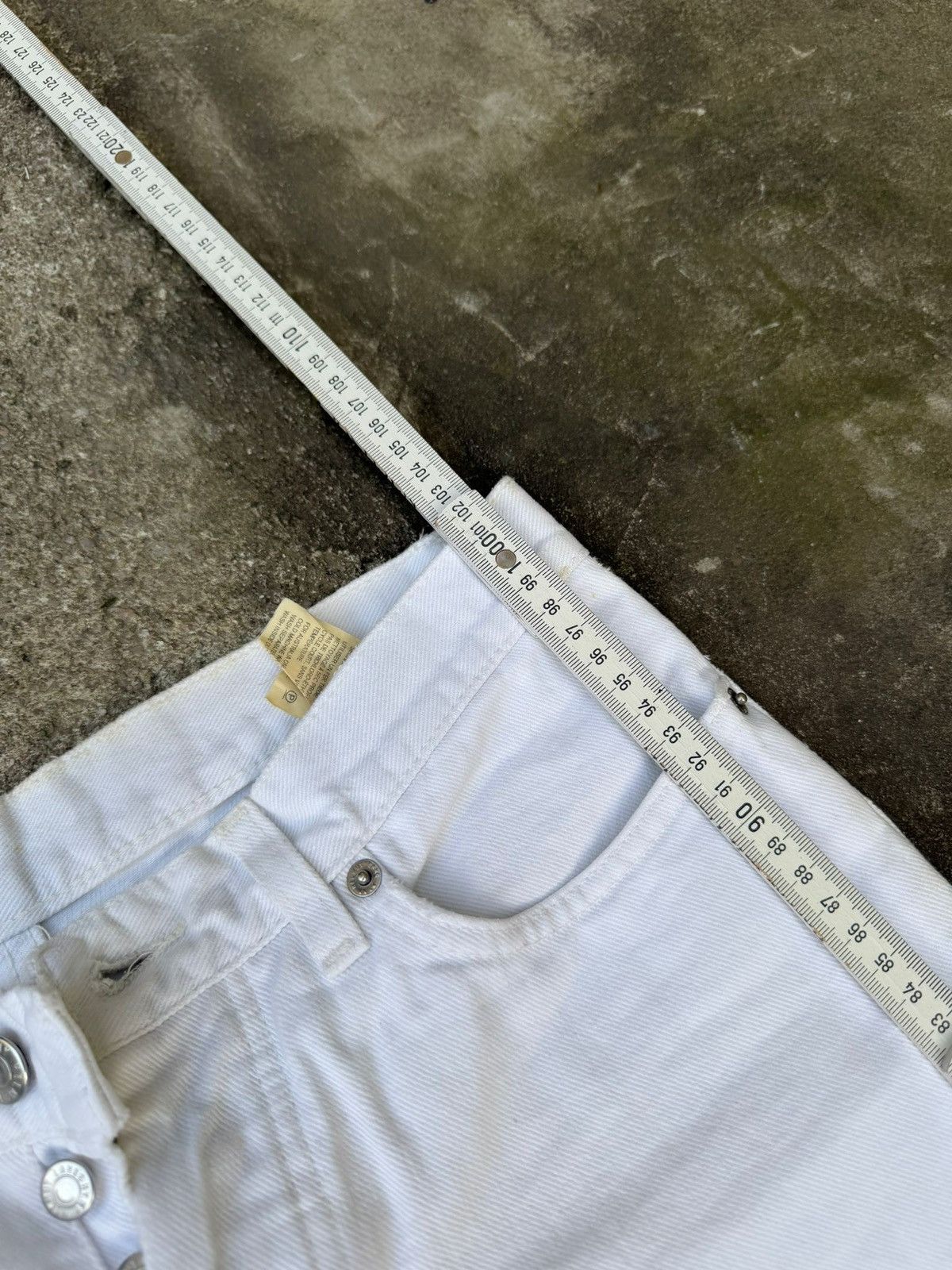 Helmut Lang helmut lang 2003 archive white jeans Size 28" / US 6 / IT 42 - 4 Thumbnail