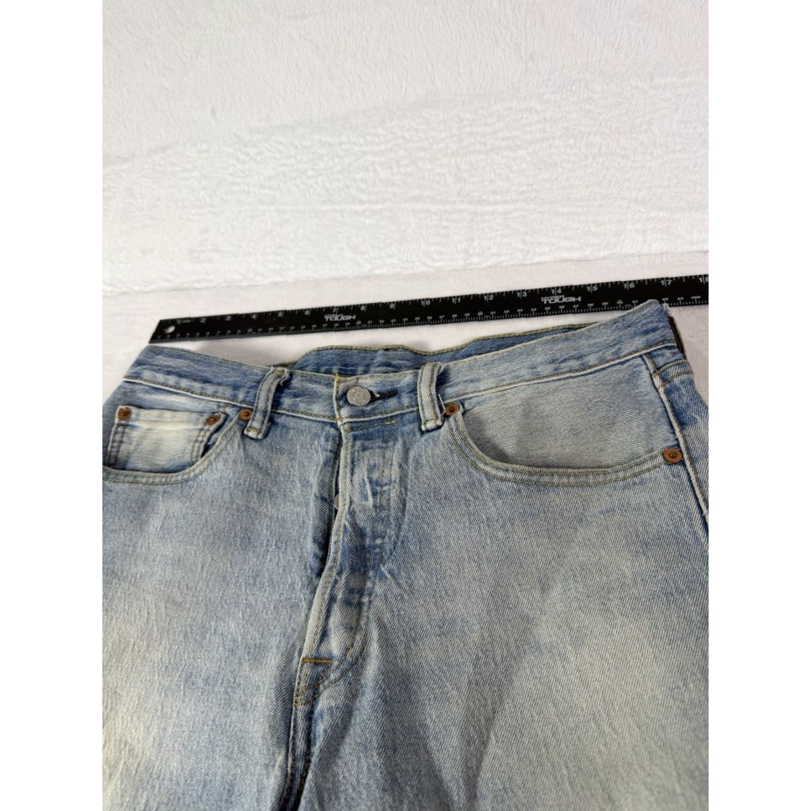 Levi's Levi's 501 Jeans Men Medium Blue Denim Straight" Size US 31 - 5 Thumbnail