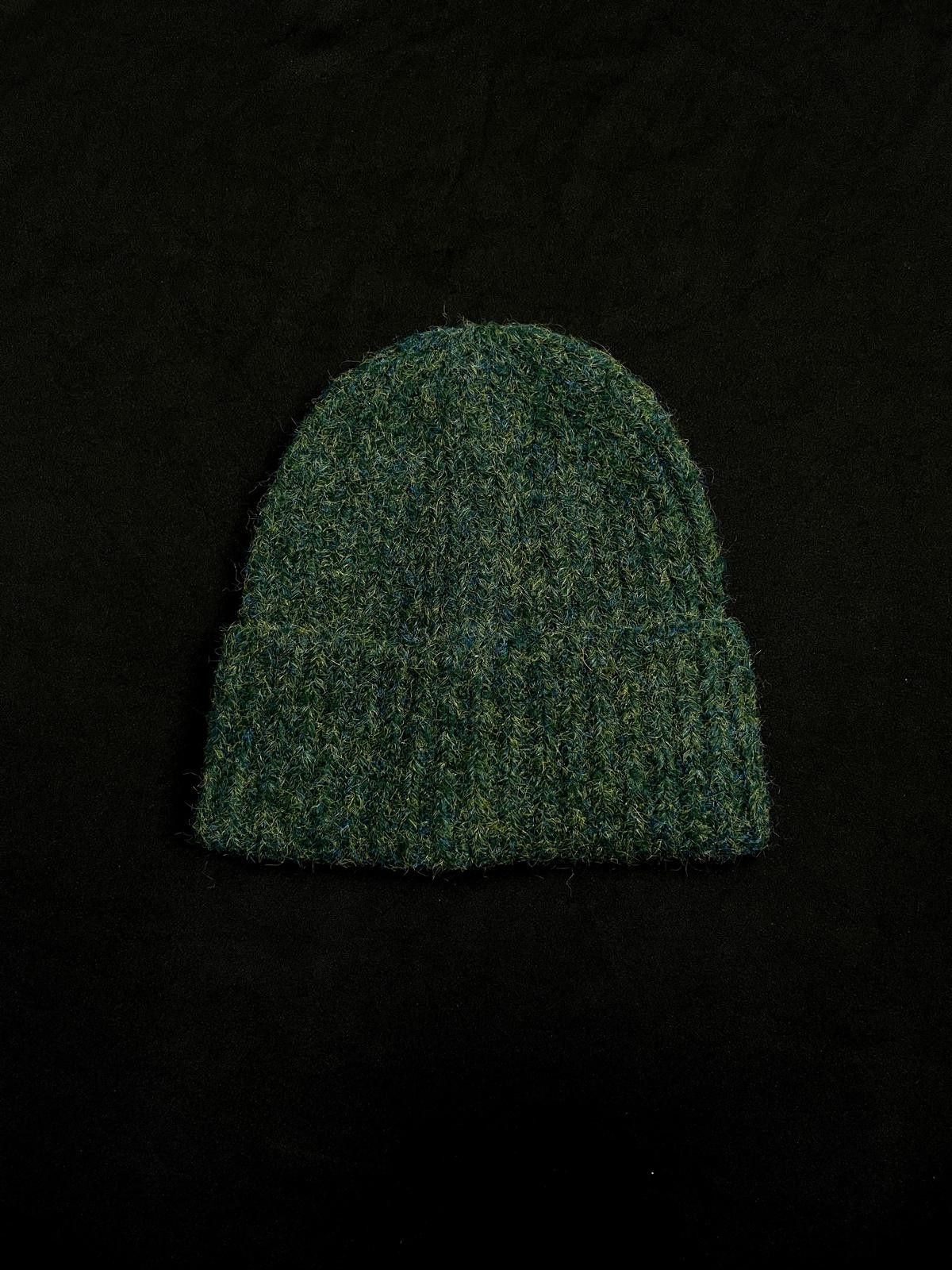 Japanese Brand Green Ribbed Beanie – Cozy Knit Hat for Fall & Winter Size ONE SIZE - 1 Thumbnail