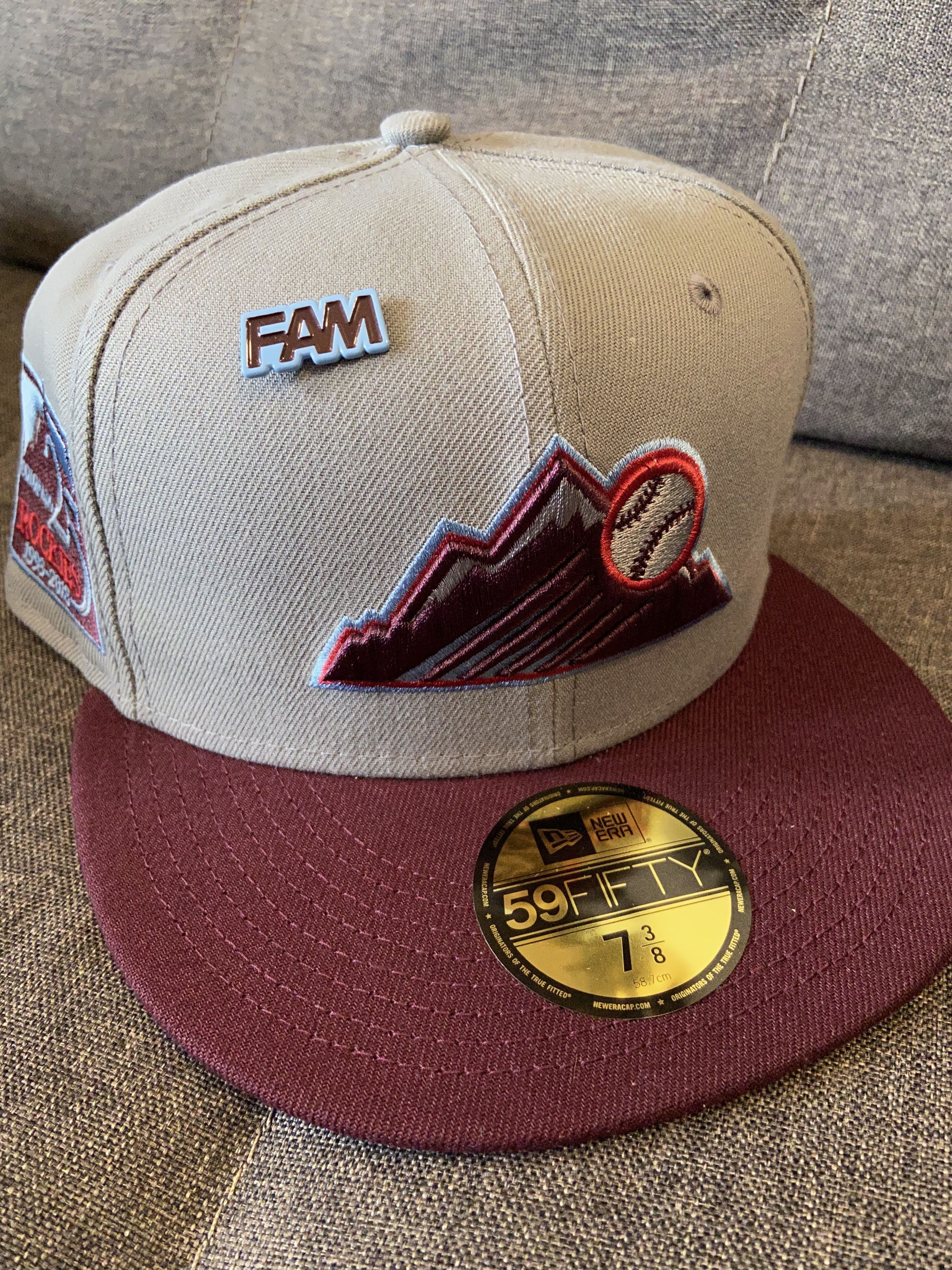 image of New Era European Exclusive Rockies Fitted - Maroon/blue, Men's