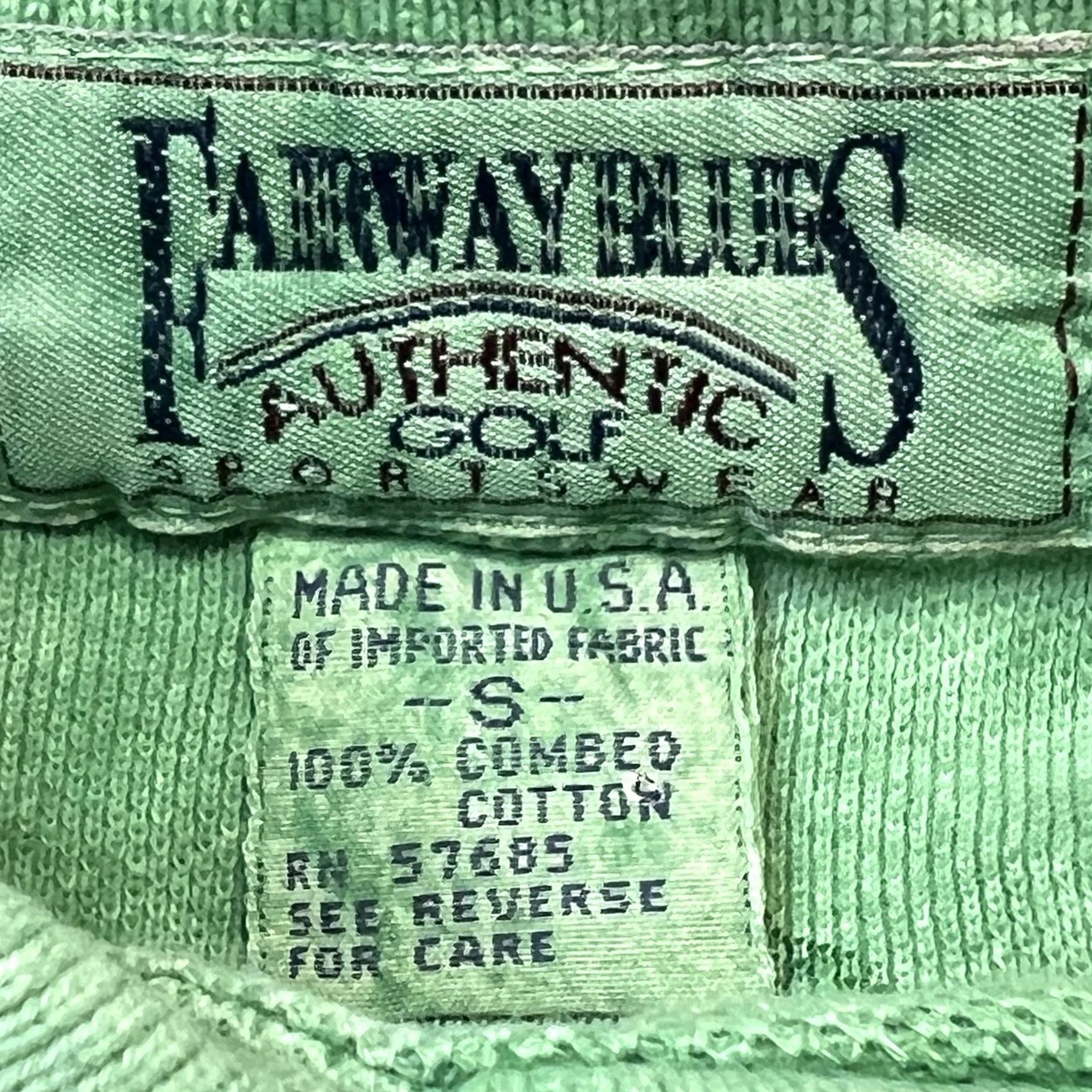 Vintage VINTAGE Fairway Blues Polo Shirt Mens S Green Golf Ball All Over Print Made In USA Shirt Mens S Green Golf Ball Polo Shirt Size US S / EU 44-46 / 1 - 6 Thumbnail