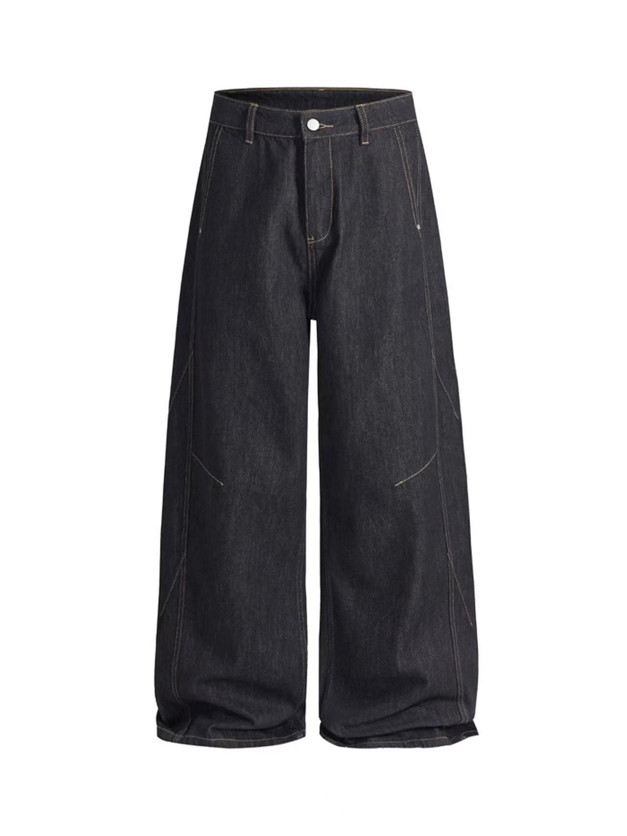 Japanese Brand American retro men's loose casual straight wide-leg jeans Size US 32 / EU 48 - 5 Thumbnail