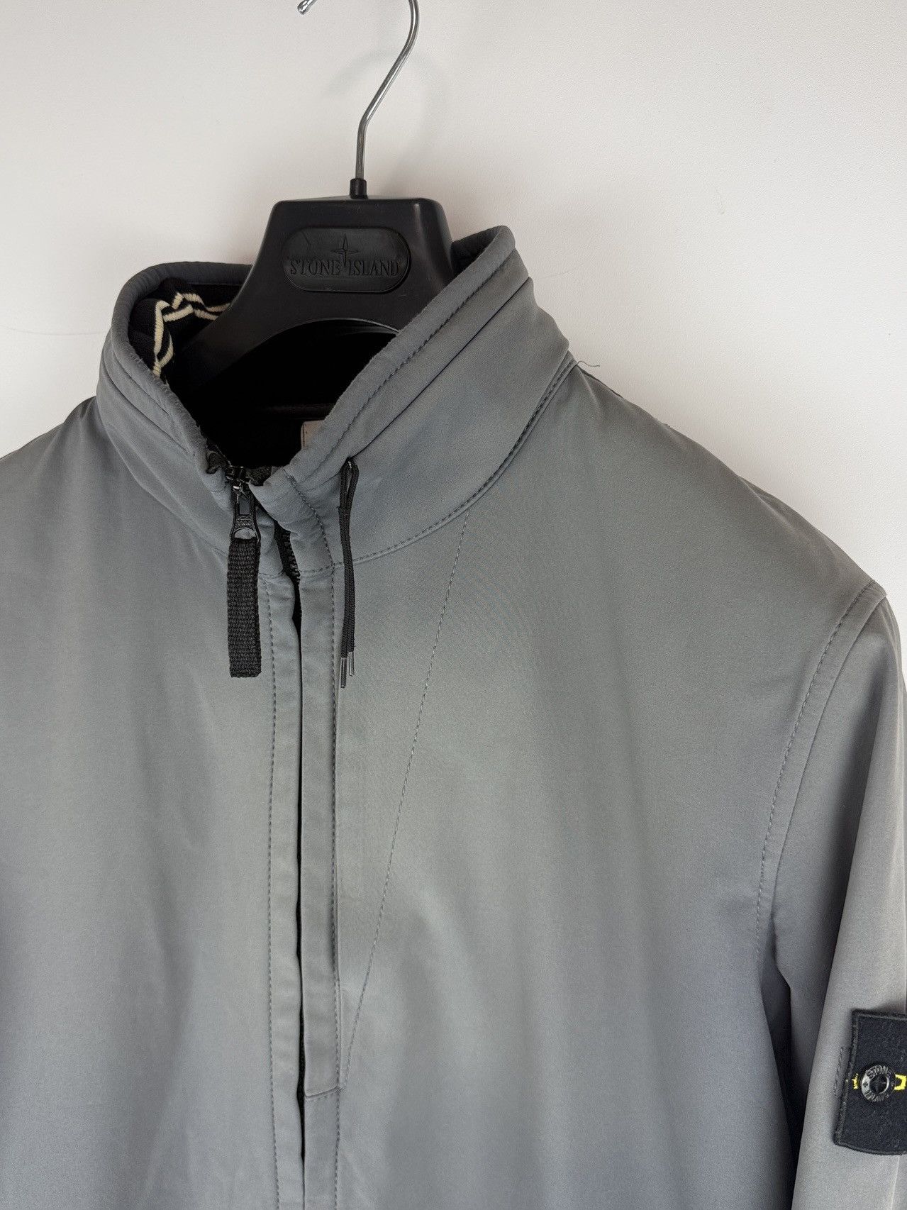 Stone Island Grey Stone Island Light Soft Shell-R Jacket Size US L / EU 52-54 / 3 - 3 Thumbnail