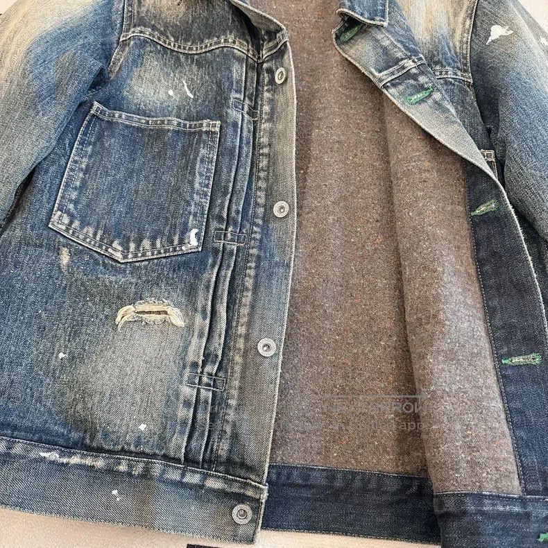 Neighborhood Neighborhood Denim Jacket with Wool Felt Lining, Great for Size US M / EU 48-50 / 2 - 4 Thumbnail