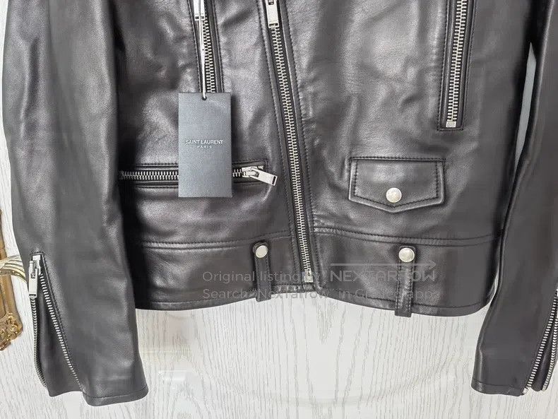 Saint Laurent Paris Saint Laurent Paris Solid Color Zip-Up Classic Long Sleeve Size US M / EU 48-50 / 2 - 3 Thumbnail