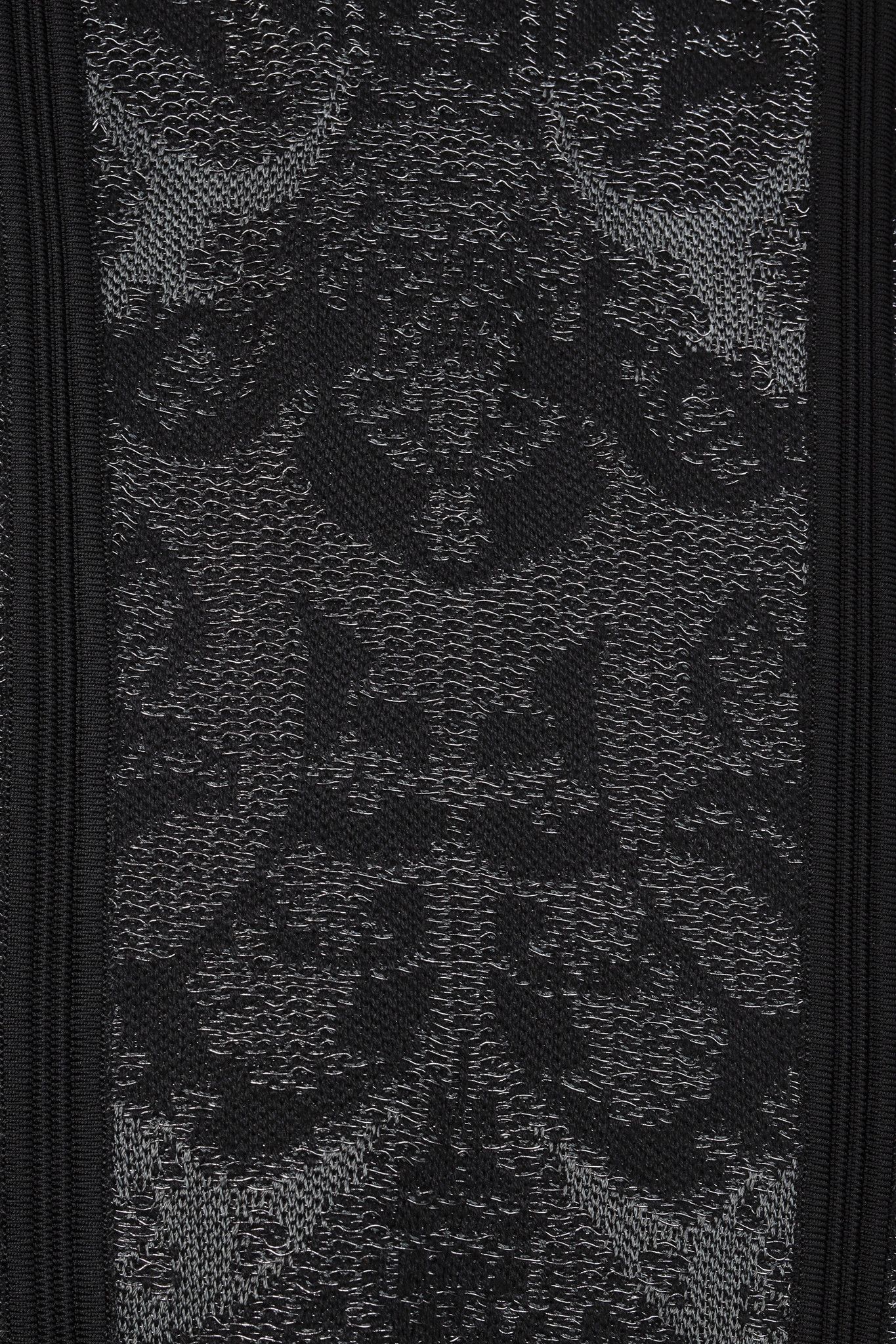 Roberto Cavalli Roberto Cavalli Black Print Sleeveless Metallic Knit Dress Size S / US 4 / IT 40 - 8 Thumbnail