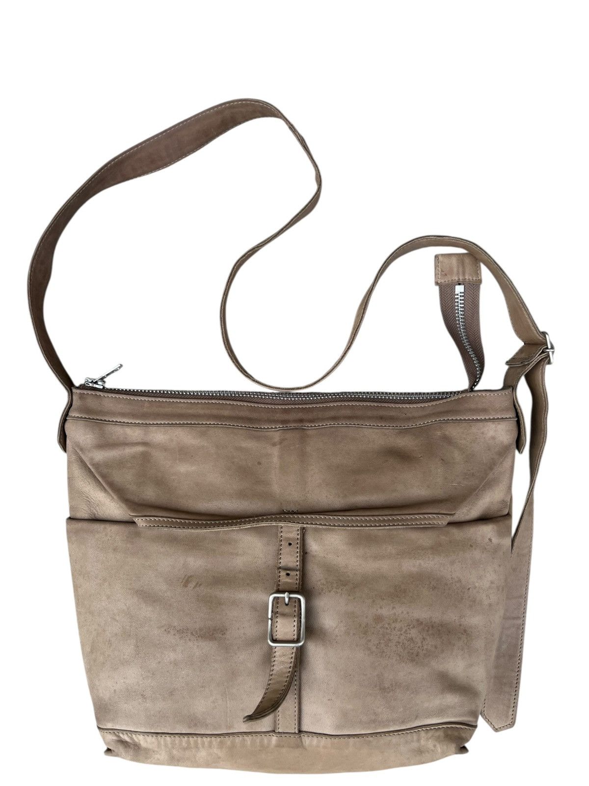 Leather REN Tokyo Japan Patina Nappa Leather Messenger Bag Size ONE SIZE - 2 Thumbnail