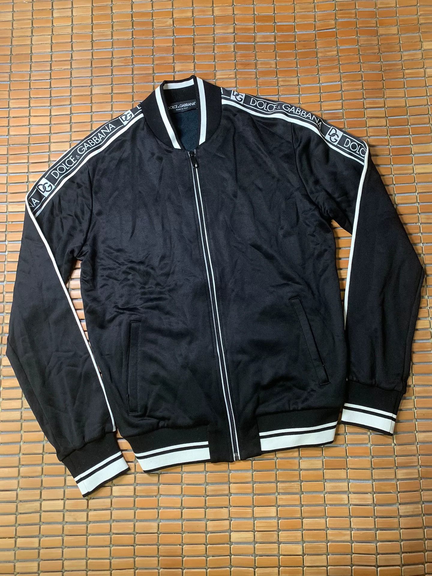 Dolce & Gabbana Dolce & Gabbana Logo Tape Track Jacket Size US M / EU 48-50 / 2 - 1 Thumbnail