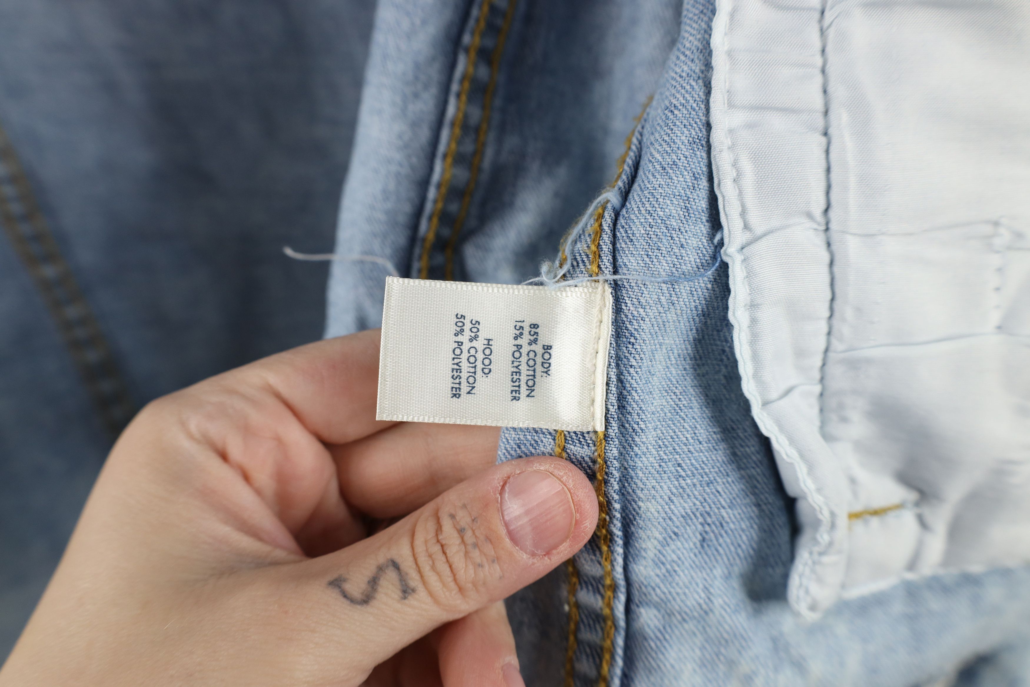 Vintage Buckle BKE Off Cropped Acid Wash Hooded Denim Trucker Jacket Size L / US 10 / IT 46 - 11 Thumbnail