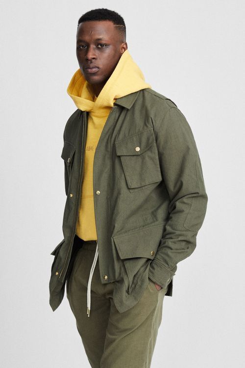 image of Aime Leon Dore Utility Jacket in Olive Green, Men's (Size Medium)