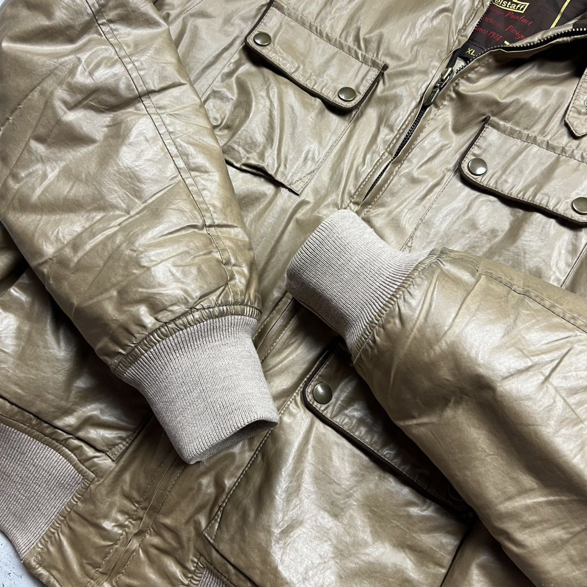 Belstaff 00s Belstaff Vintage Military Leather Bomber Jacket Size US XL / EU 56 / 4 - 11 Thumbnail