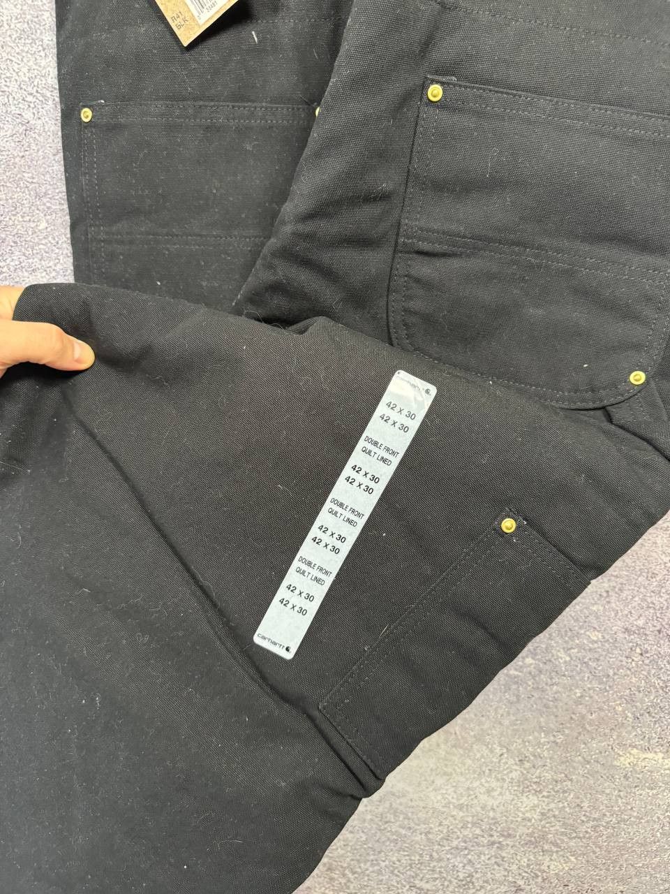 Carhartt NWT CARHARTT Double Knee Overall Black Fit 42x30 Size US 42 / EU 58 - 16 Thumbnail