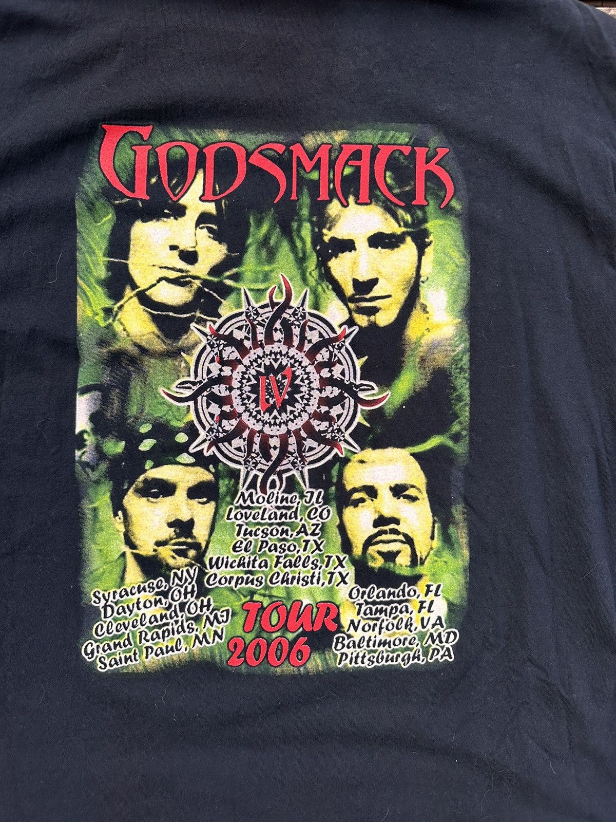 Fruit Of The Loom × Vintage Godsmack 2006 Concert Shirt Size US XL / EU 56 / 4 - 6 Thumbnail