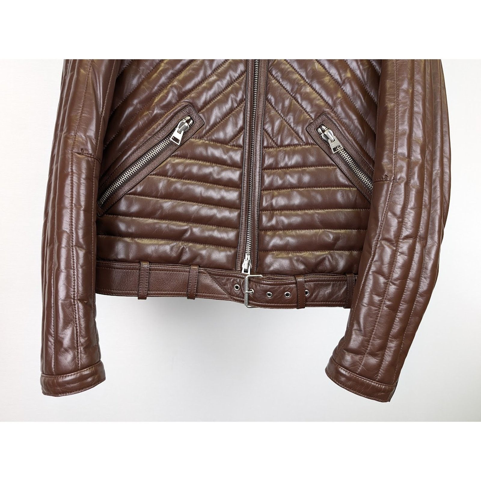 Tom Ford o1rshd1 Leather Jacket in Brown Size US M / EU 48-50 / 2 - 3 Thumbnail