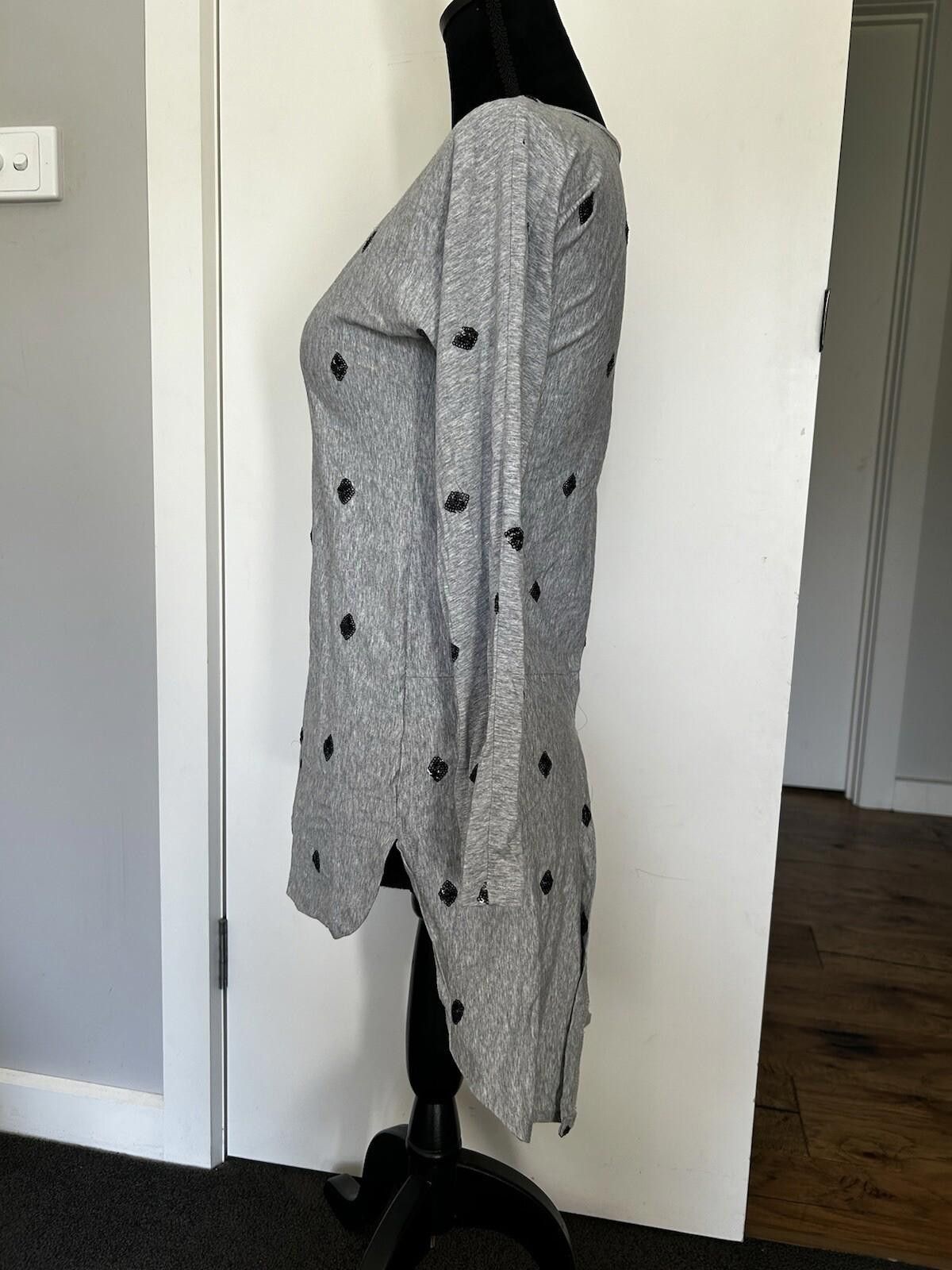Other Cartel & Willow Long Sleeve Grey Sequin Diamond -Sz S (7) Size S / US 4 / IT 40 - 6 Thumbnail