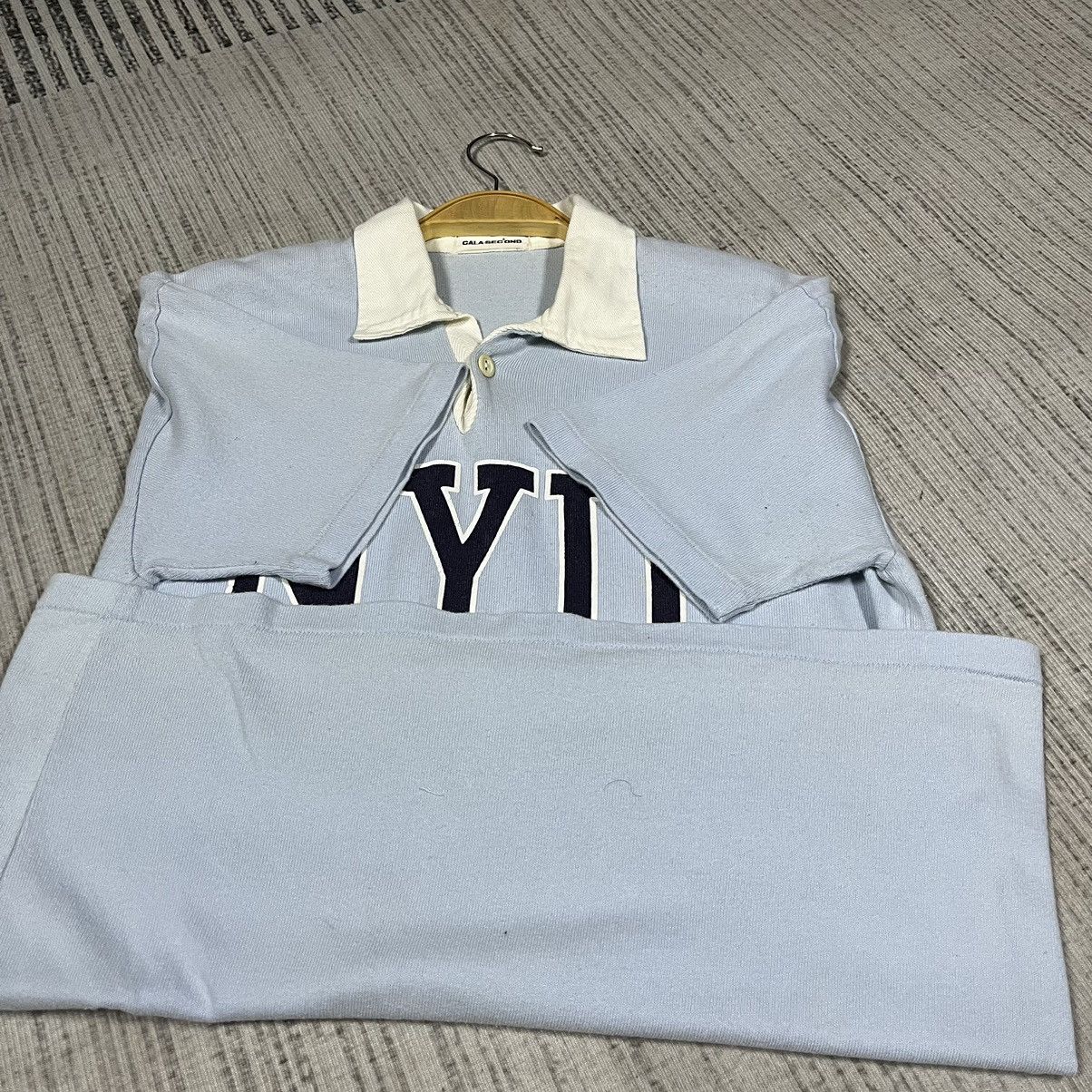 Vintage Vintage N.Y.U. University single stich polo Size US S / EU 44-46 / 1 - 10 Thumbnail