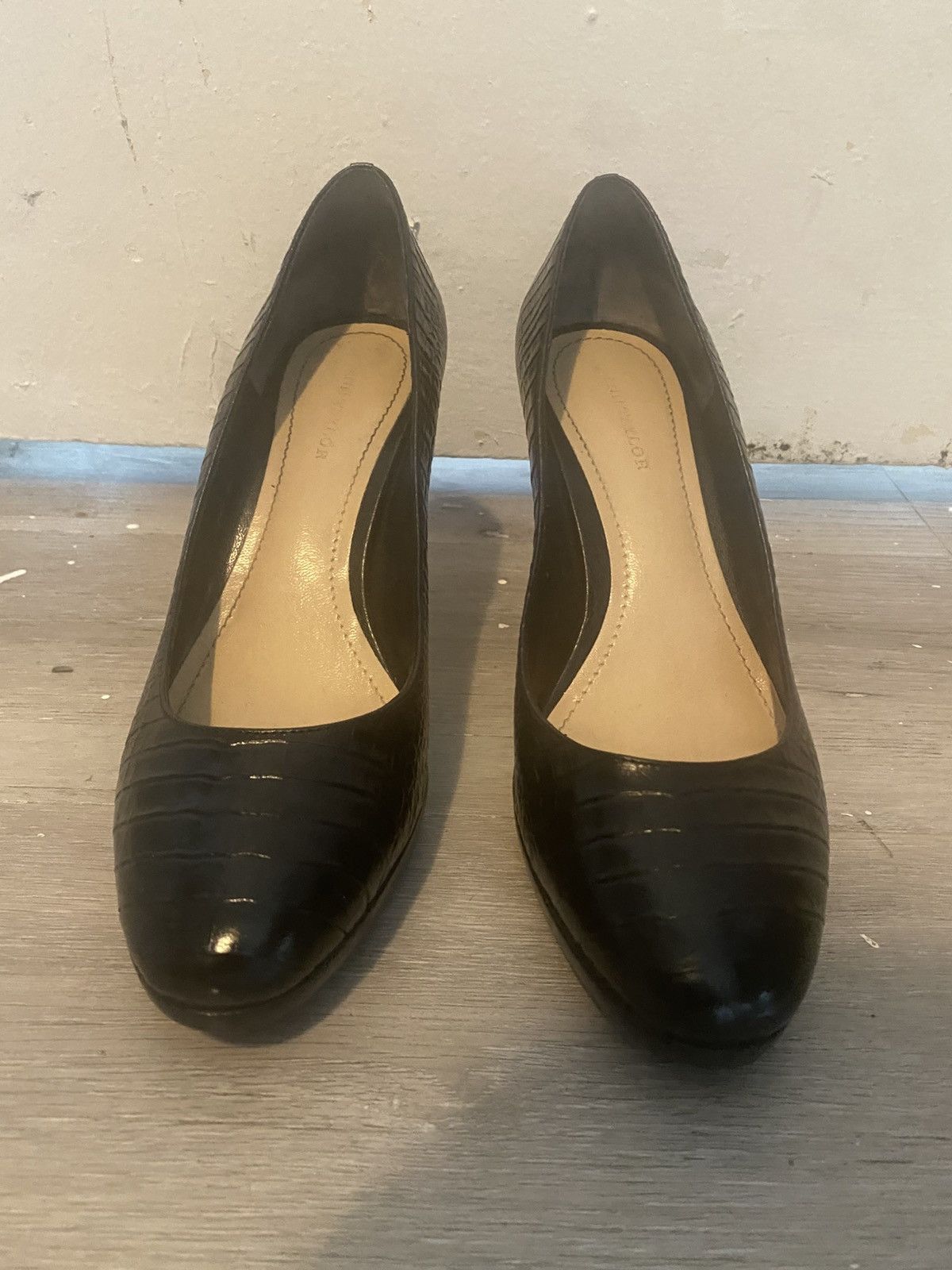 Ann Taylor ANN TAYLOR classic black real leather heels (US 8; EU 38.5) Size US 8 / IT 38 - 5 Thumbnail
