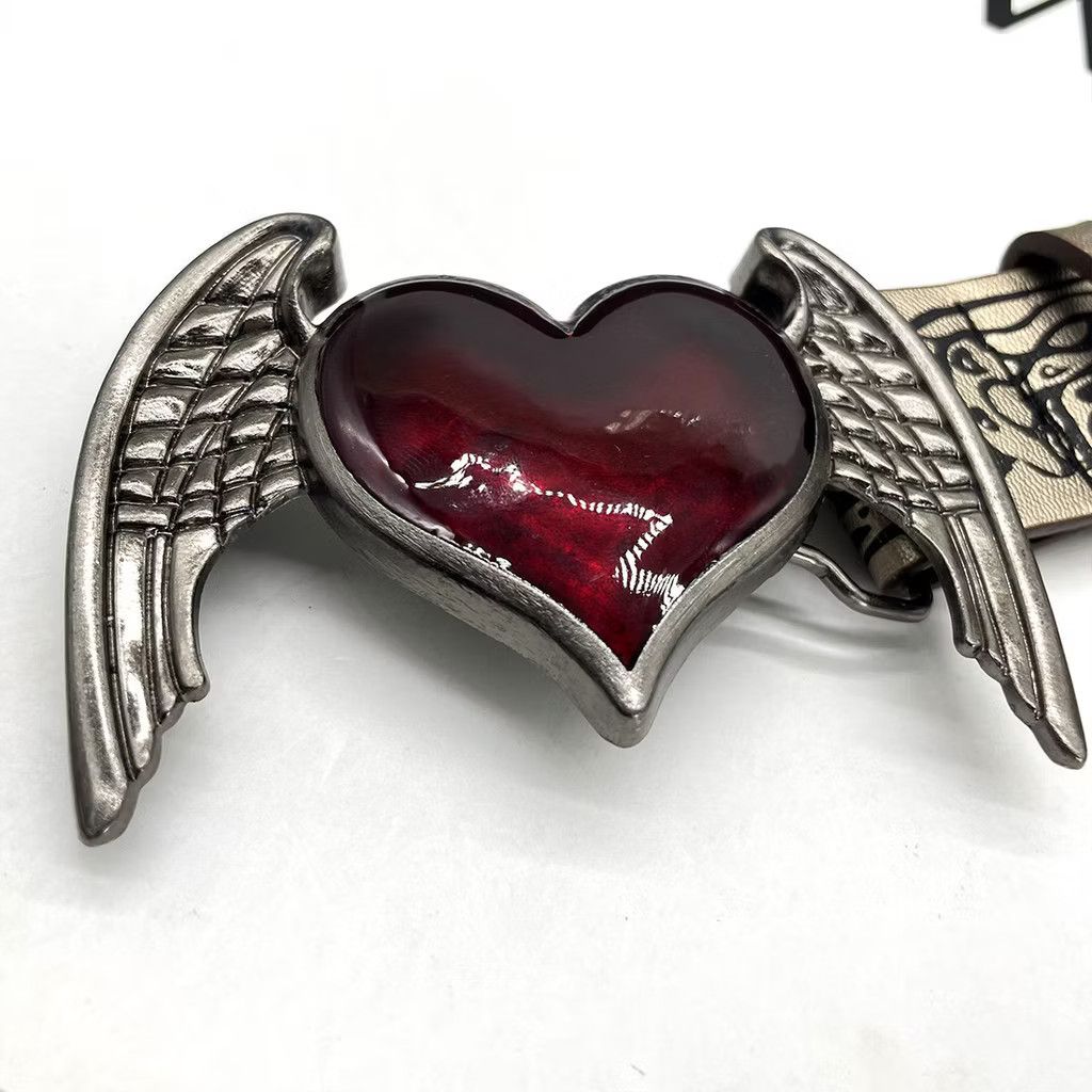 PPFM 💥red heart wings black colour belt Size ONE SIZE - 3 Thumbnail