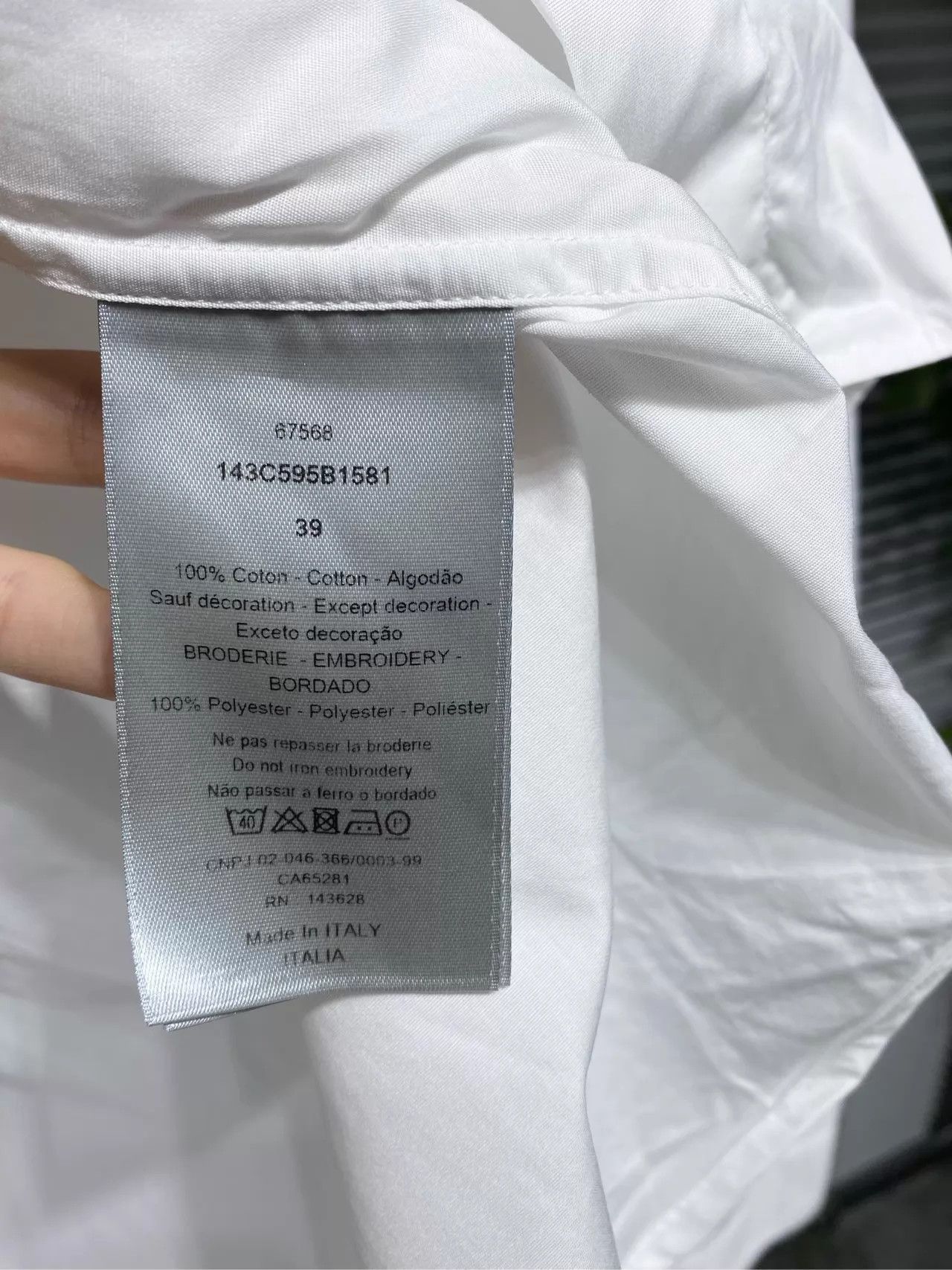 Dior Dior Long Sleeve Shirt Splash Ink Slogan 39 99 New Size US M / EU 48-50 / 2 - 5 Thumbnail