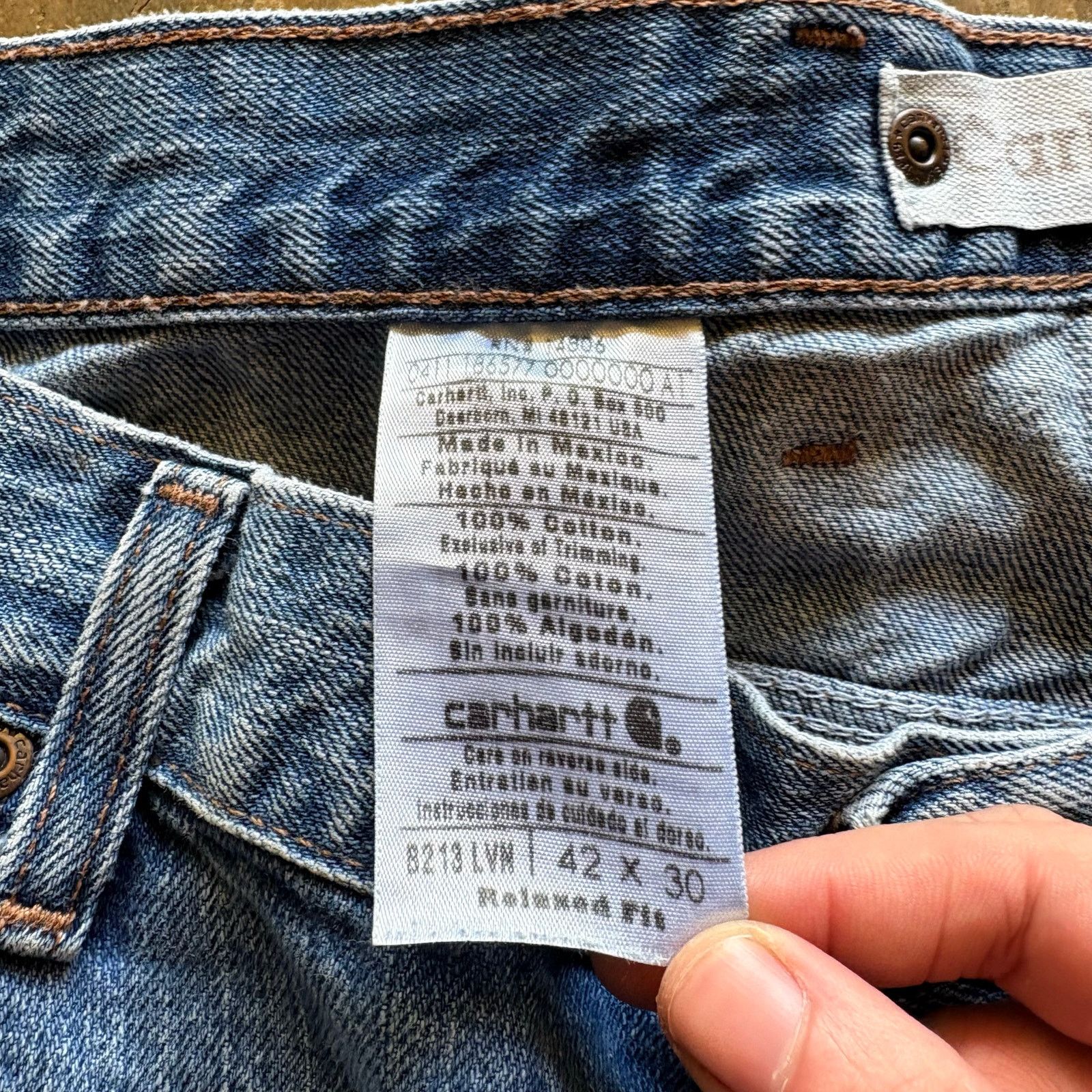 Carhartt Vintage Baggy Carhartt Work Jeans 42x30 Size US 42 / EU 58 - 4 Thumbnail