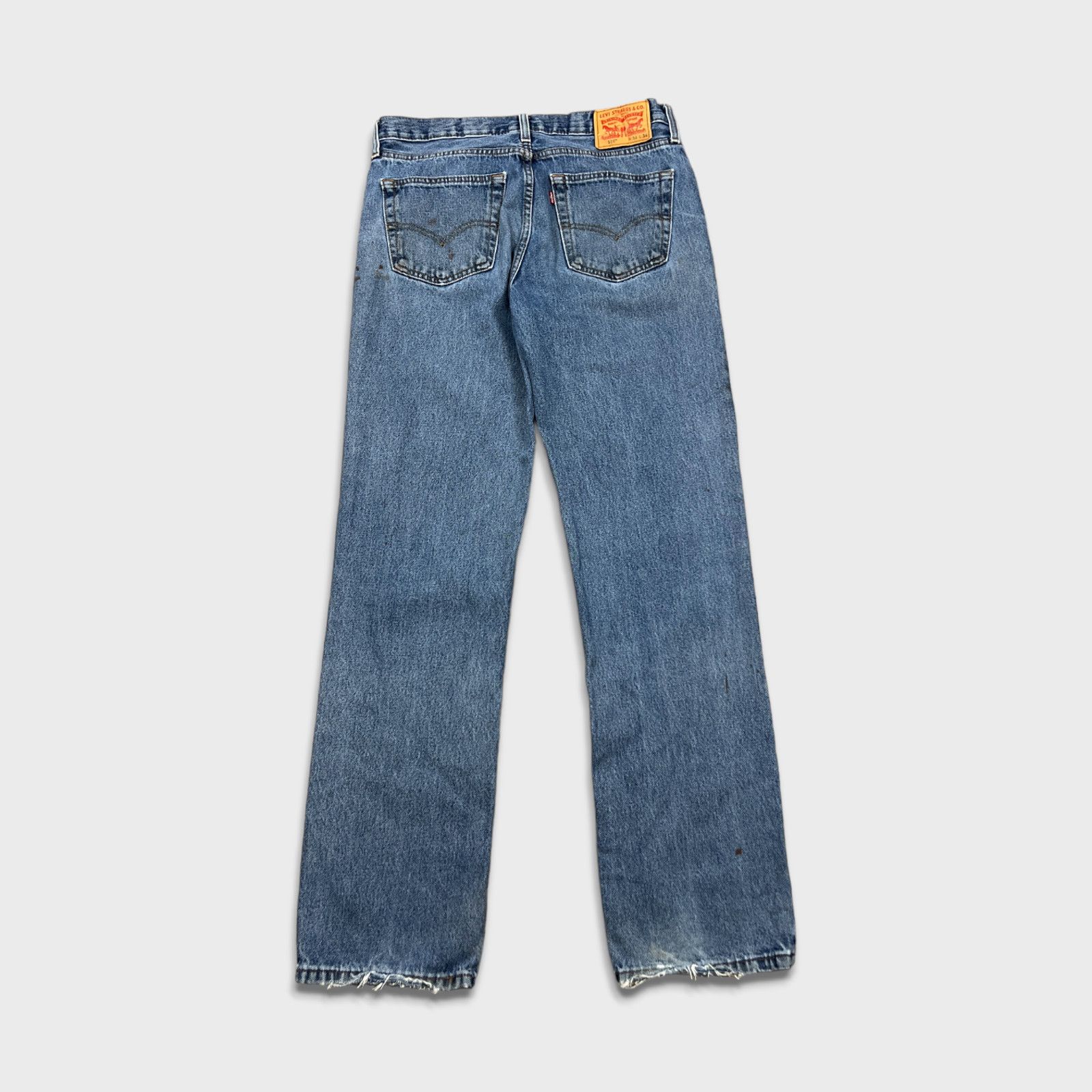 Levi's × Vintage Levi's 516 Jeans Mens 34x34 Slim Straight Light Wash Denim Size US 34 / EU 50 - 5 Thumbnail