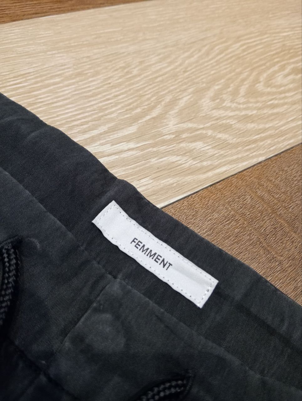 Attachment JAPANESE ATTACHMENT FEMMENT FADED BLACK WIDE BAGGY PANTS Size US 33 - 6 Thumbnail