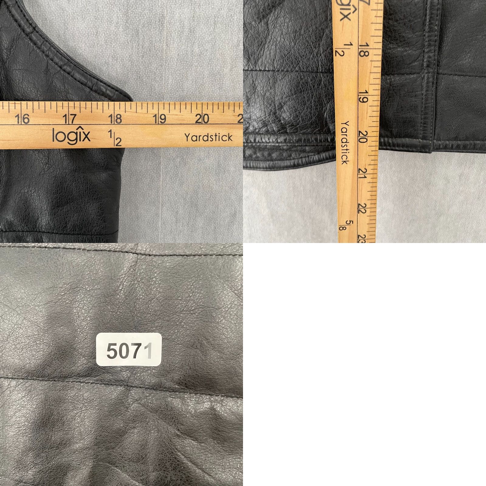 Gap VINTAGE Gap Leather Vest Womens XS Black Solid 90s Sleeveless Short Zip Pockets Ladies Size XS / US 0-2 / IT 36-38 - 8 Thumbnail
