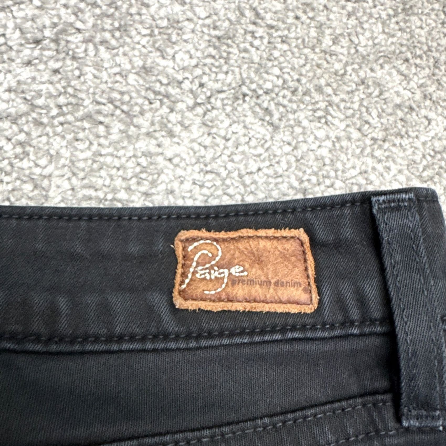 Paige Paige Roxie Capri Jeans Womens 32 Black Mid Rise Stretch Casual 34x26 Size 24" / US 00 / IT 34 - 4 Thumbnail