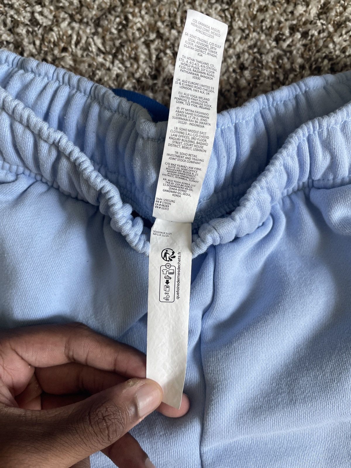 Alo Light Blue Alo Sweats Size US 30 / EU 46 - 4 Thumbnail