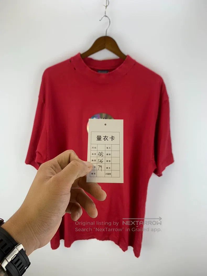 Balenciaga Balenciaga Letter Light Disc Printed Crew Neck Short Sleev Size US L / EU 52-54 / 3 - 6 Thumbnail